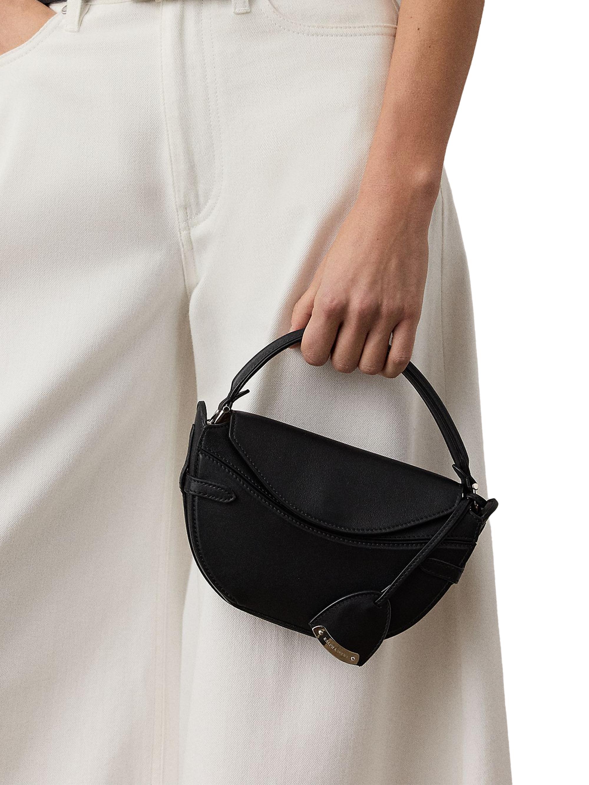Ralph Lauren Collection Women's Leather Mini Crossbody Bag - Black