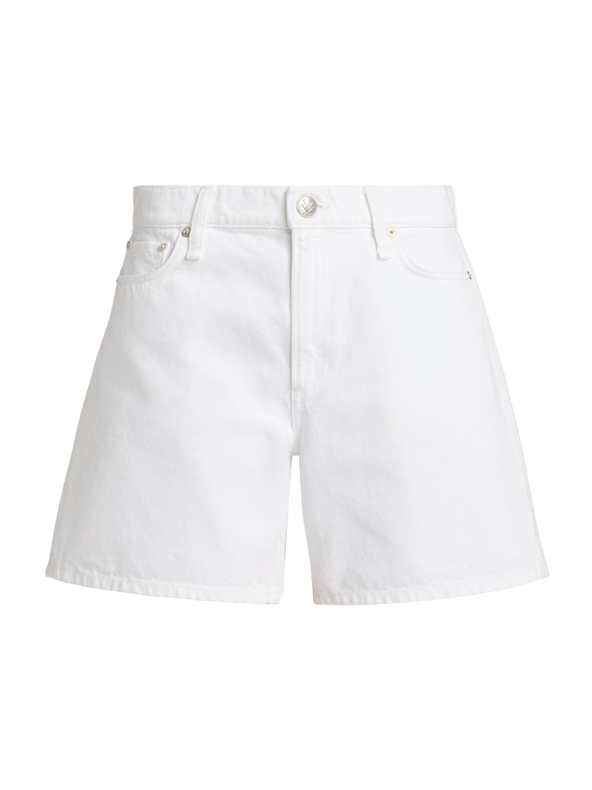 rag & bone Women's Kaia Denim Shorts - White | Thumbnail 8