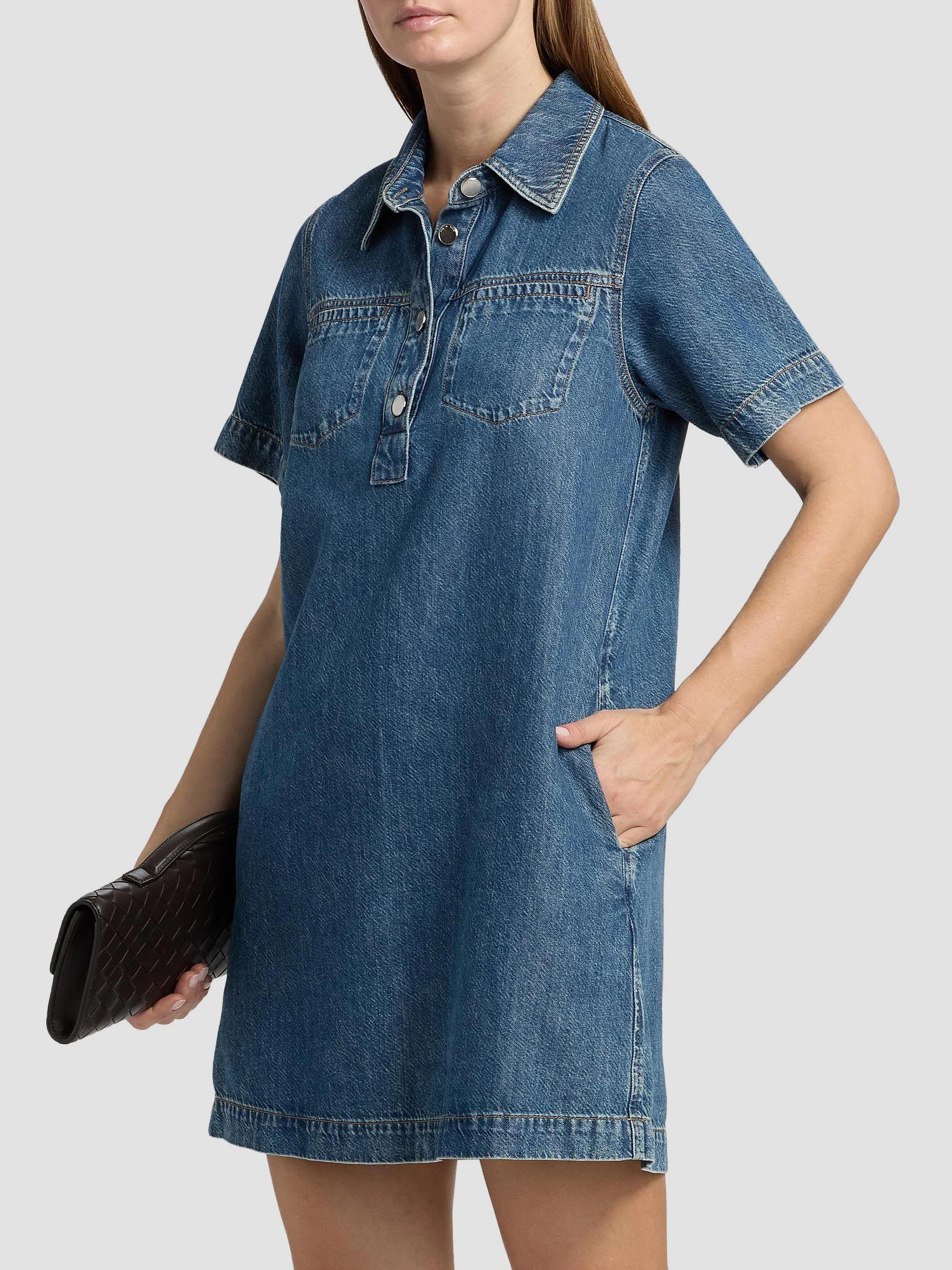 rag & bone Women's Hayley Denim Mini Dress - Blue - Size XL