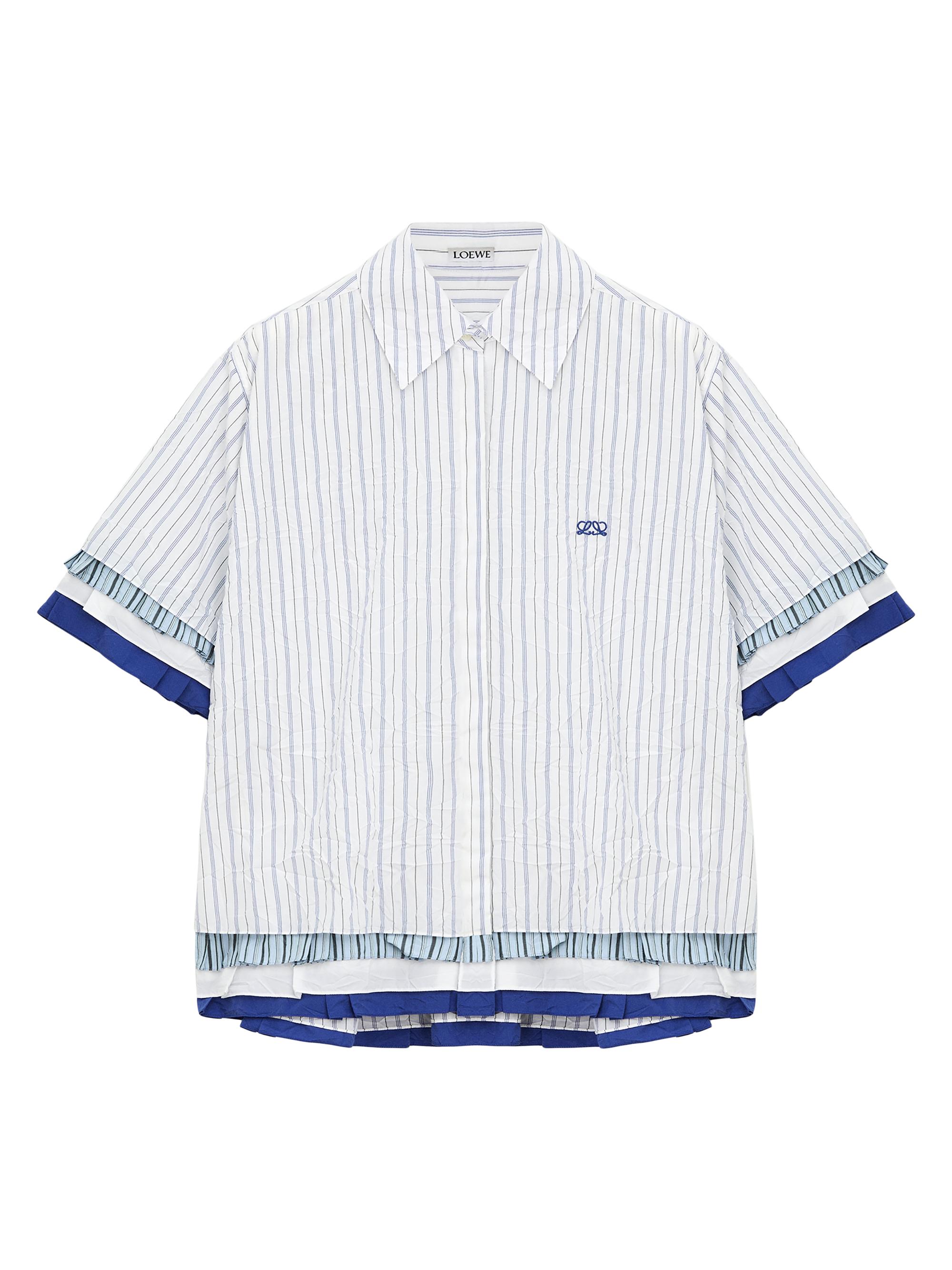 Mixed Stripe Cotton-Blend Shirt