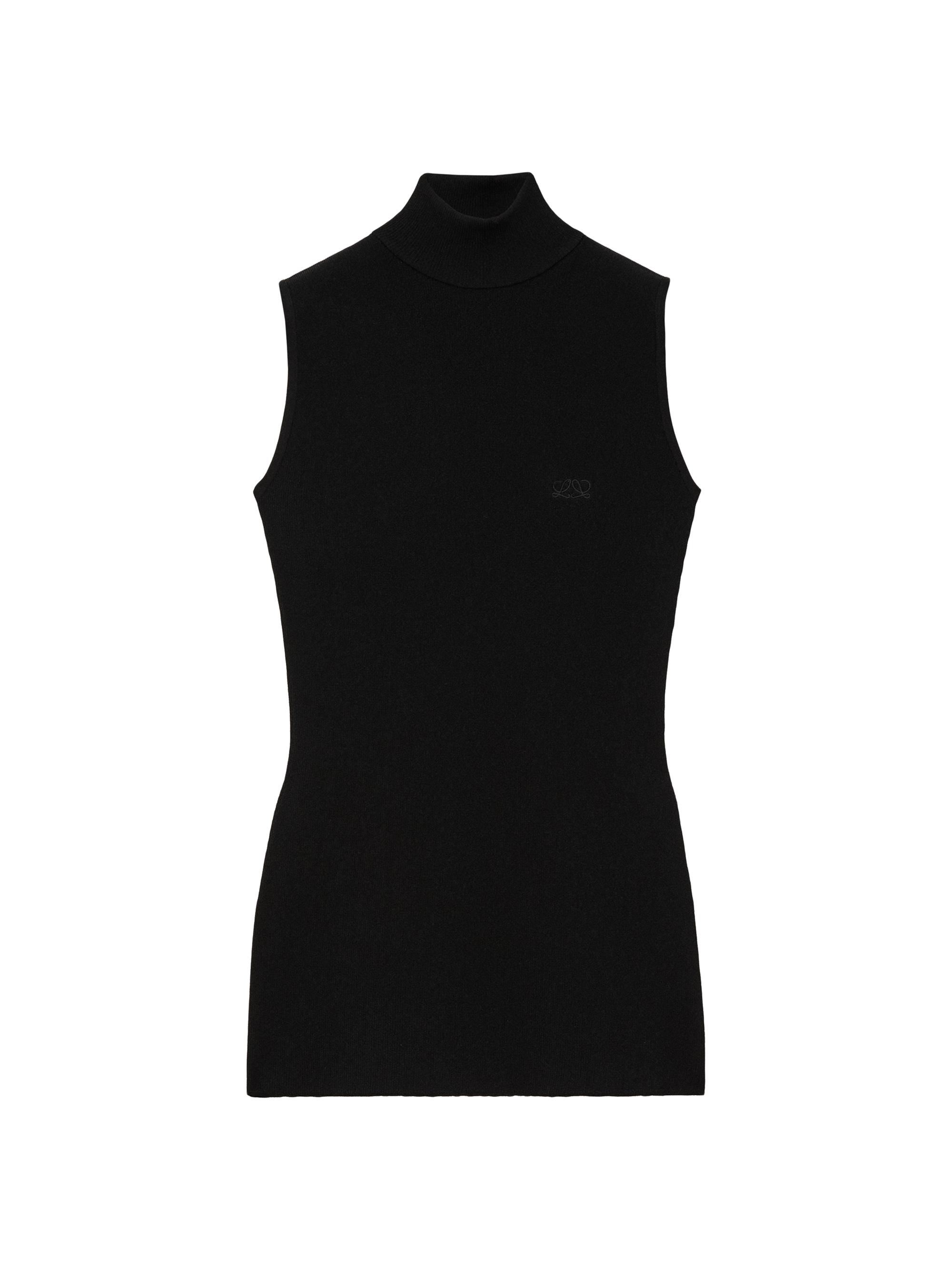 Sleeveless Turtleneck Top