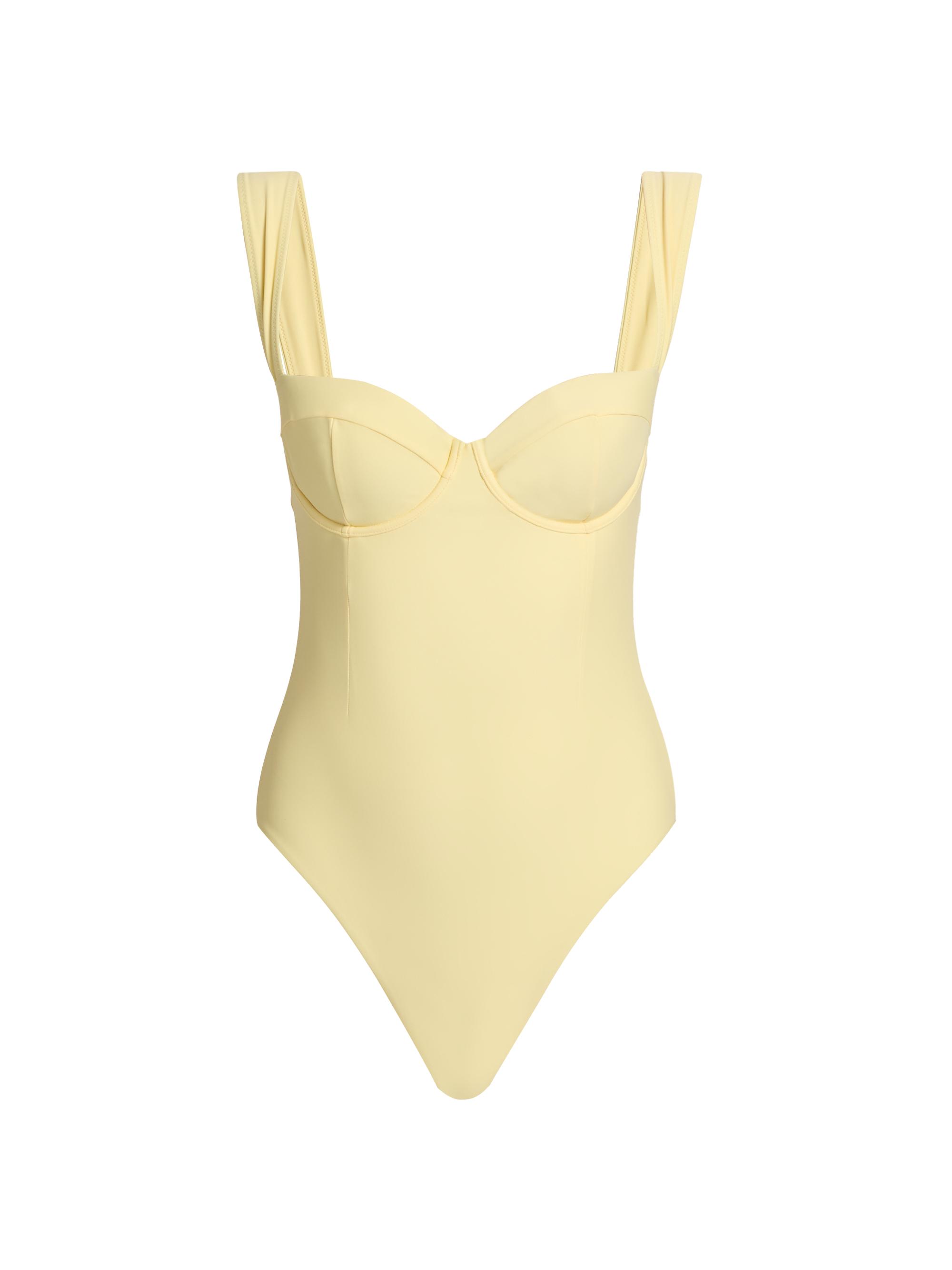 SIMKHAI Women's Kyle Bustier One-Piece Swimsuit - Buttercream
