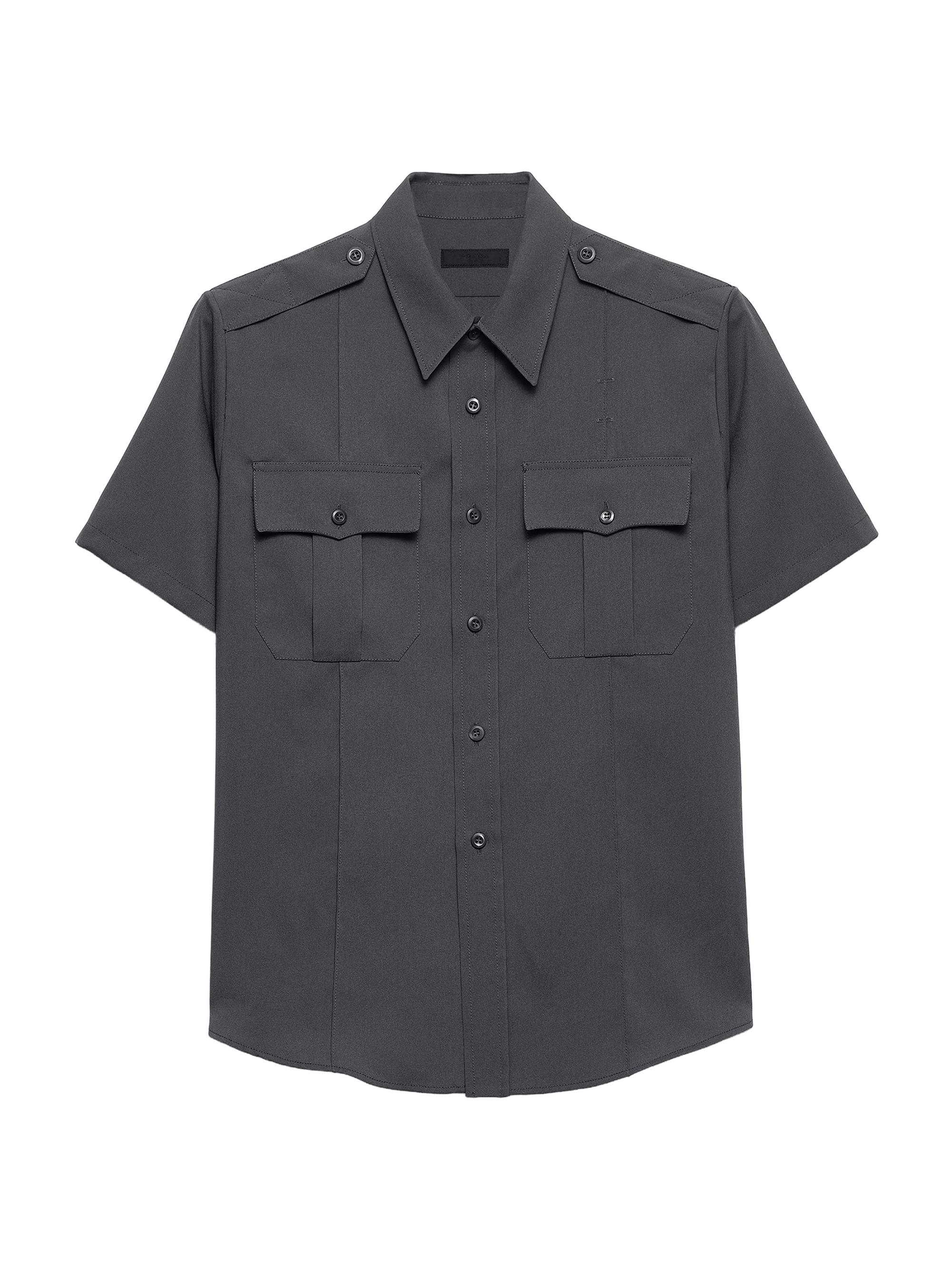 Prada Short-Sleeved Technical Cotton Shirt | Saks Fifth Avenue