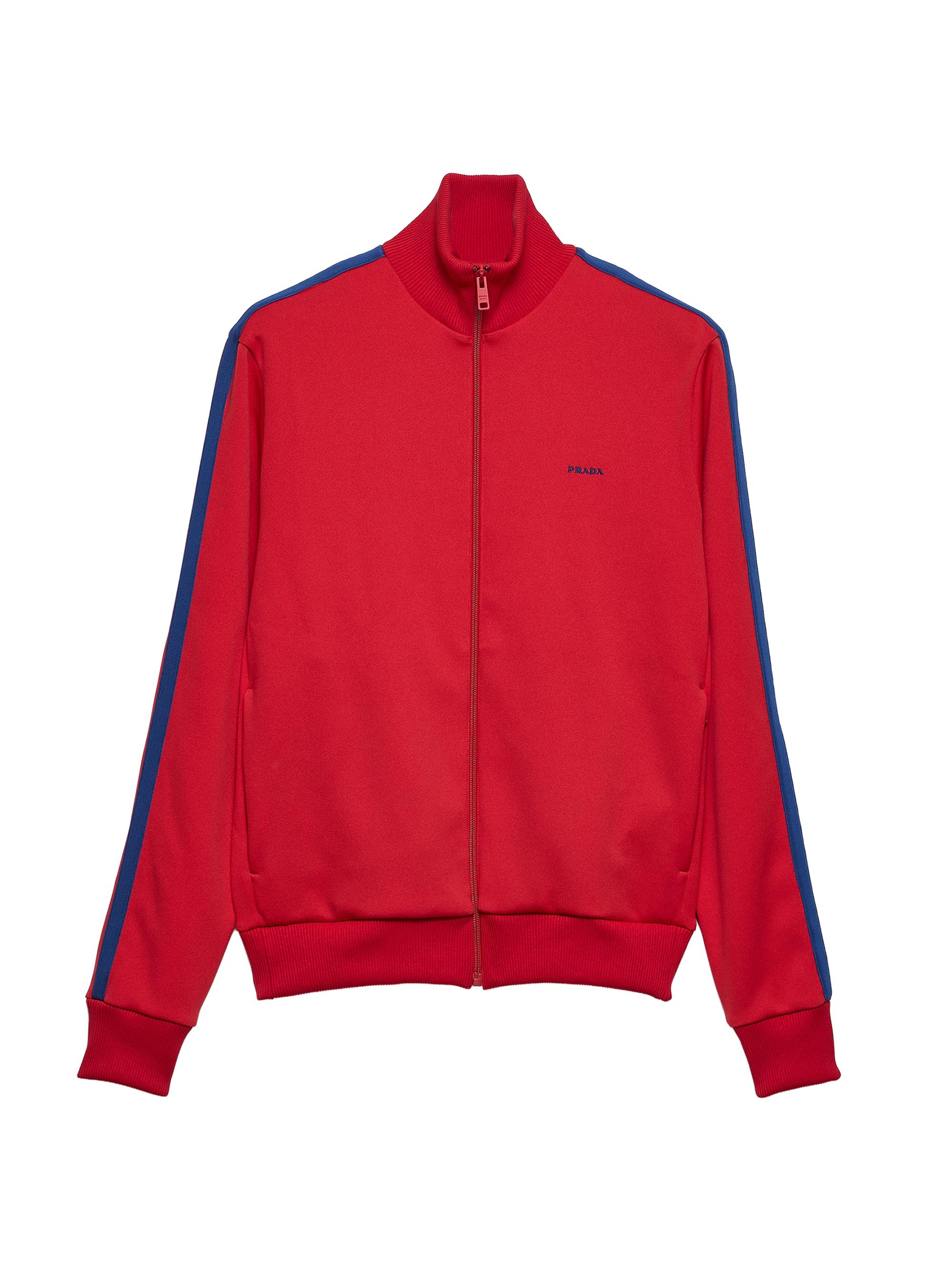 Prada Men's Technical Fabric Blouson Jacket - Red