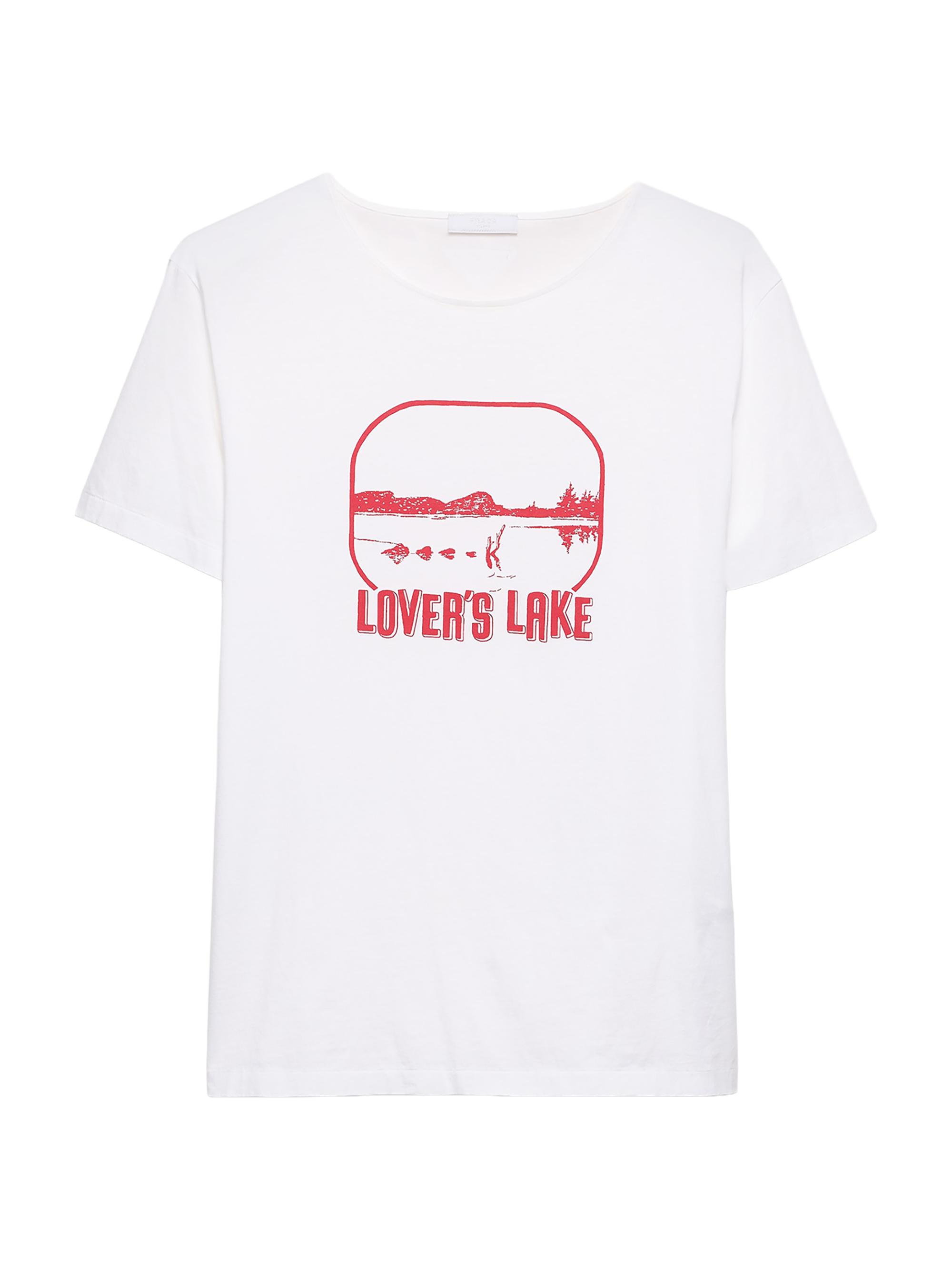 Prada Men's Printed Cotton T-Shirt - White