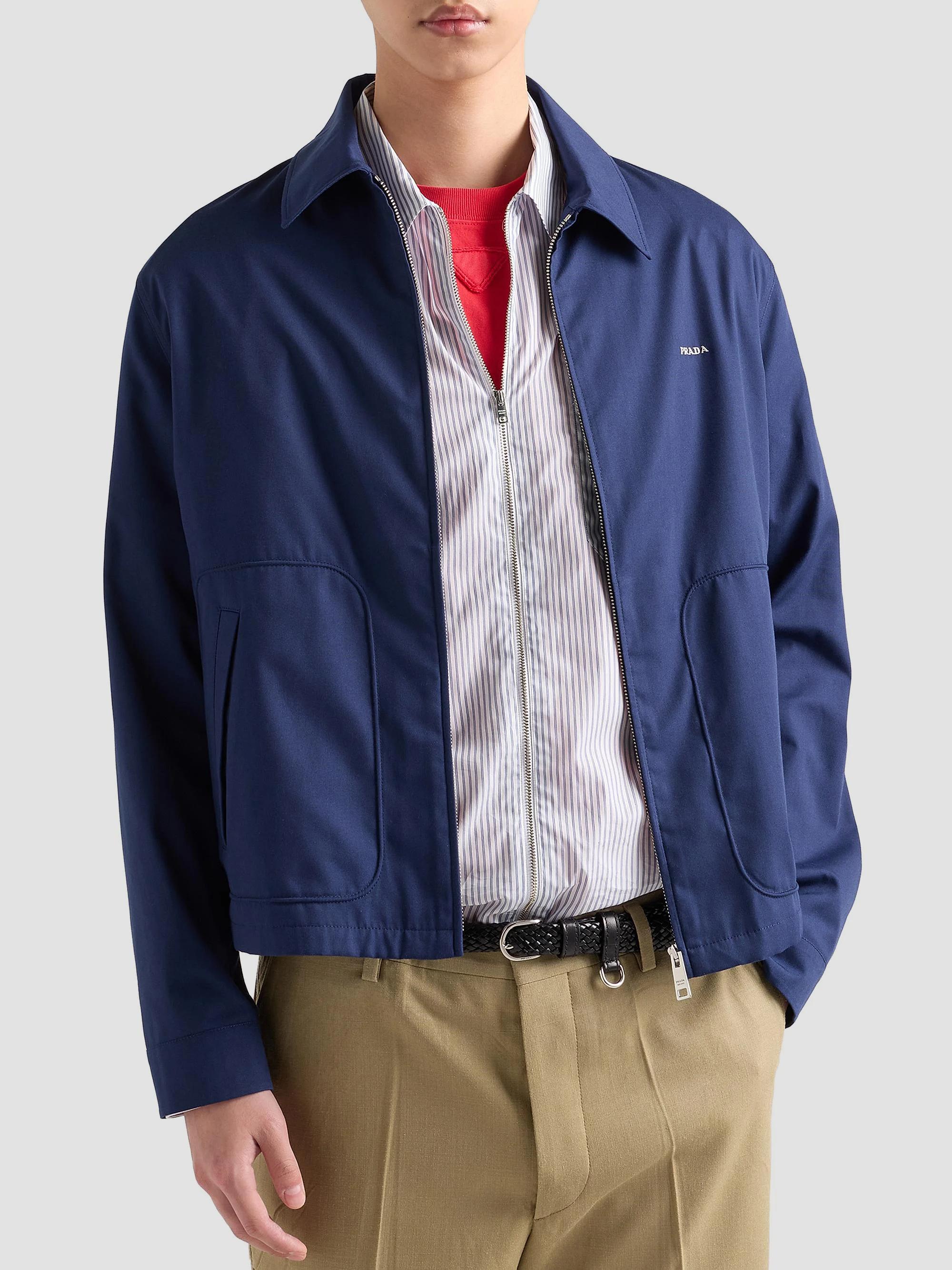 Prada Technical Cotton Zipper Blouson Jacket | Saks Fifth Avenue