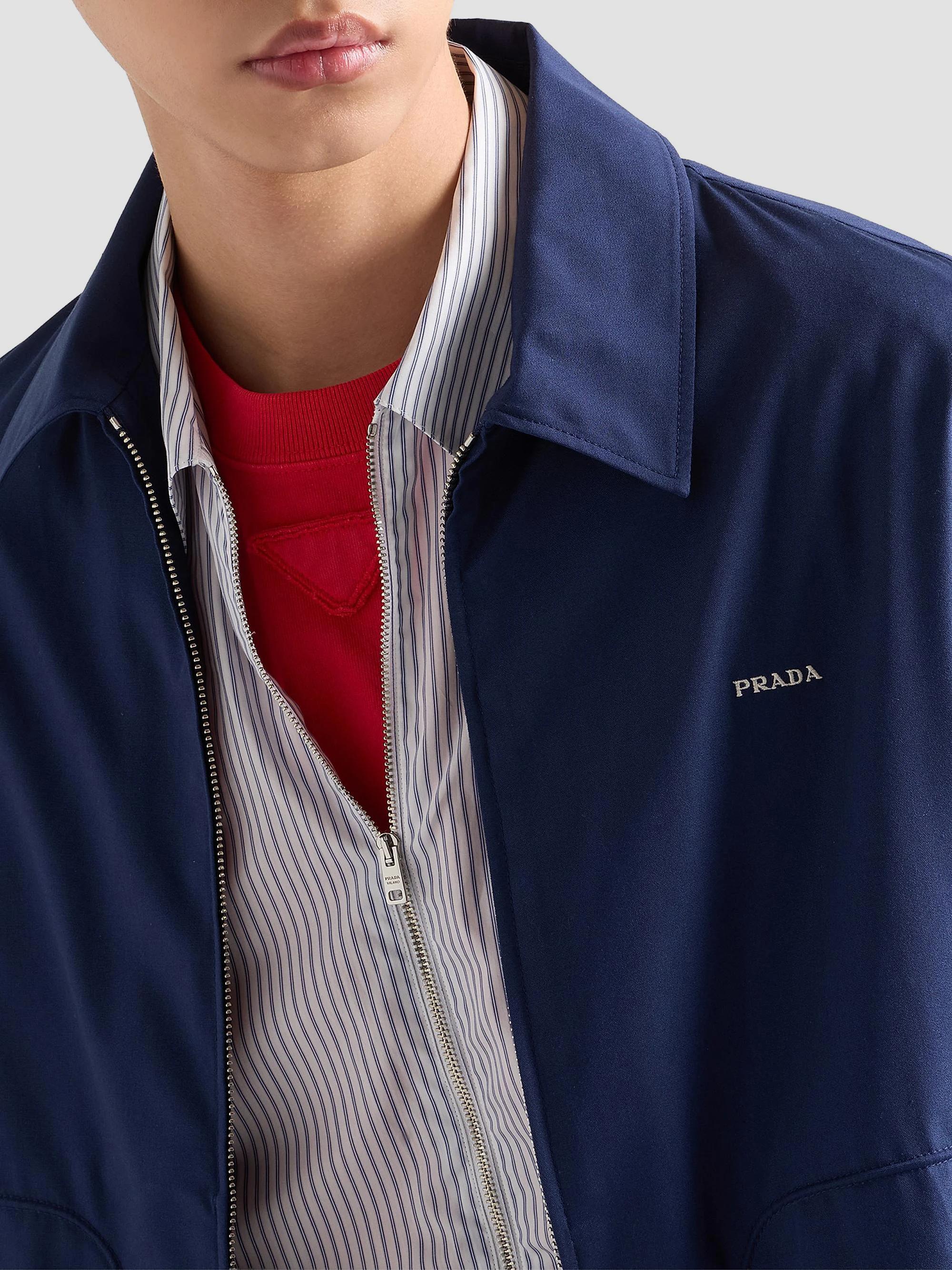 Prada Technical Cotton Zipper Blouson Jacket | Saks Fifth Avenue
