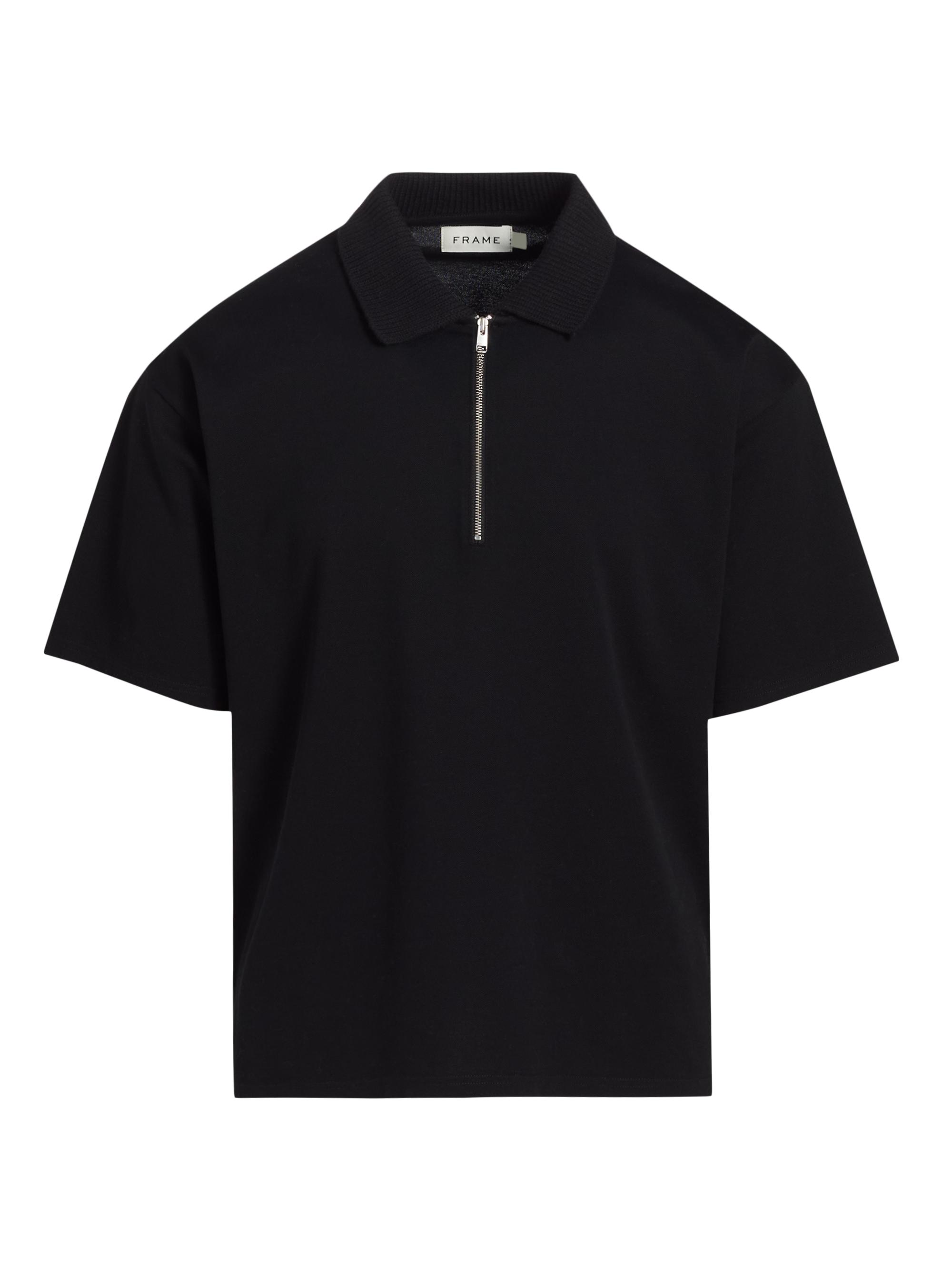 Versace Embroidered Quarter-Zip Polo Shirt | Saks Fifth Avenue
