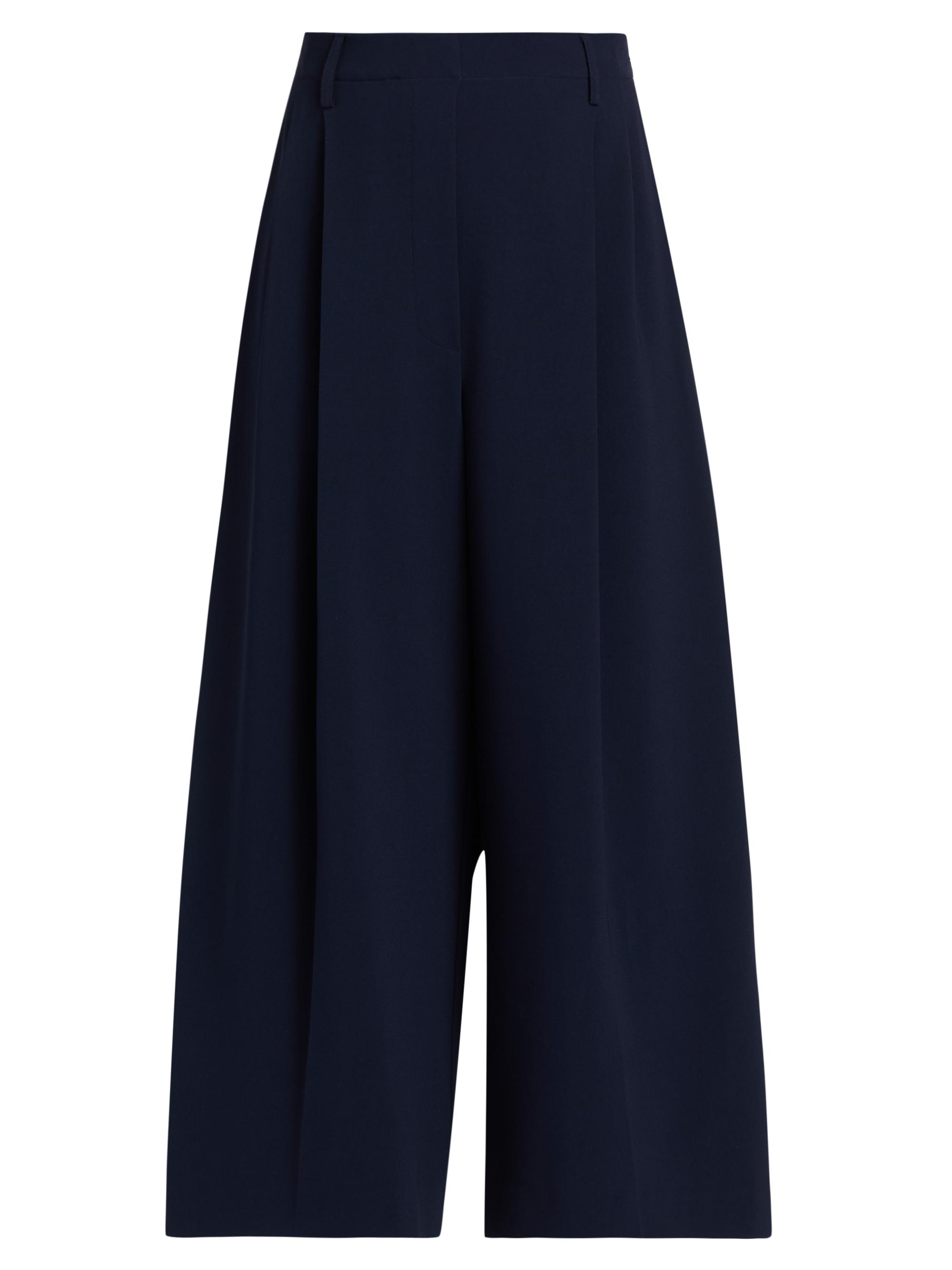 Leset Women's Arielle Pleated Crop Trousers - Midnight
