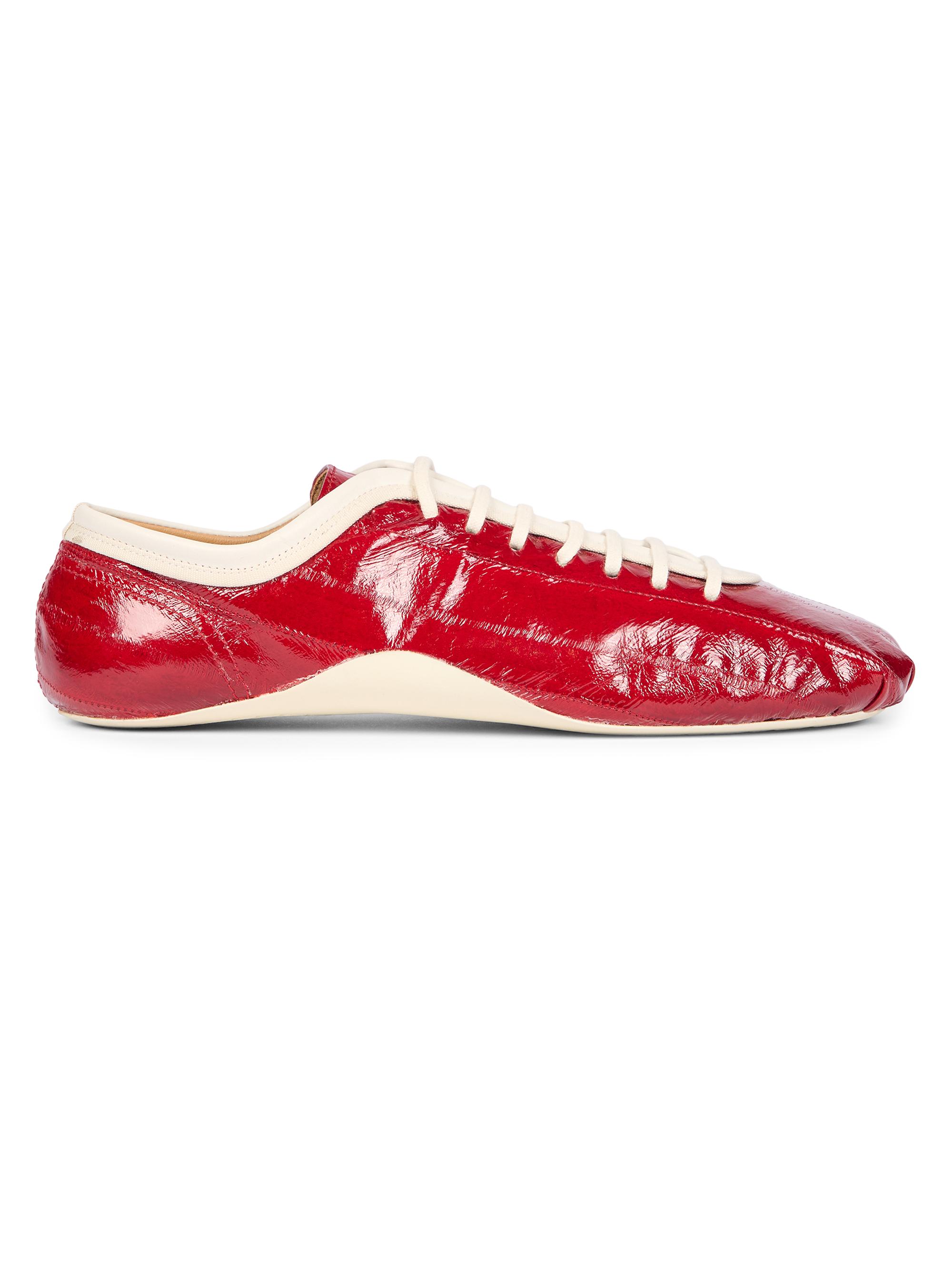 Dries Van Noten Women's Two-Tone Low-Top Patent Leather Sneakers - Red | Thumbnail 7