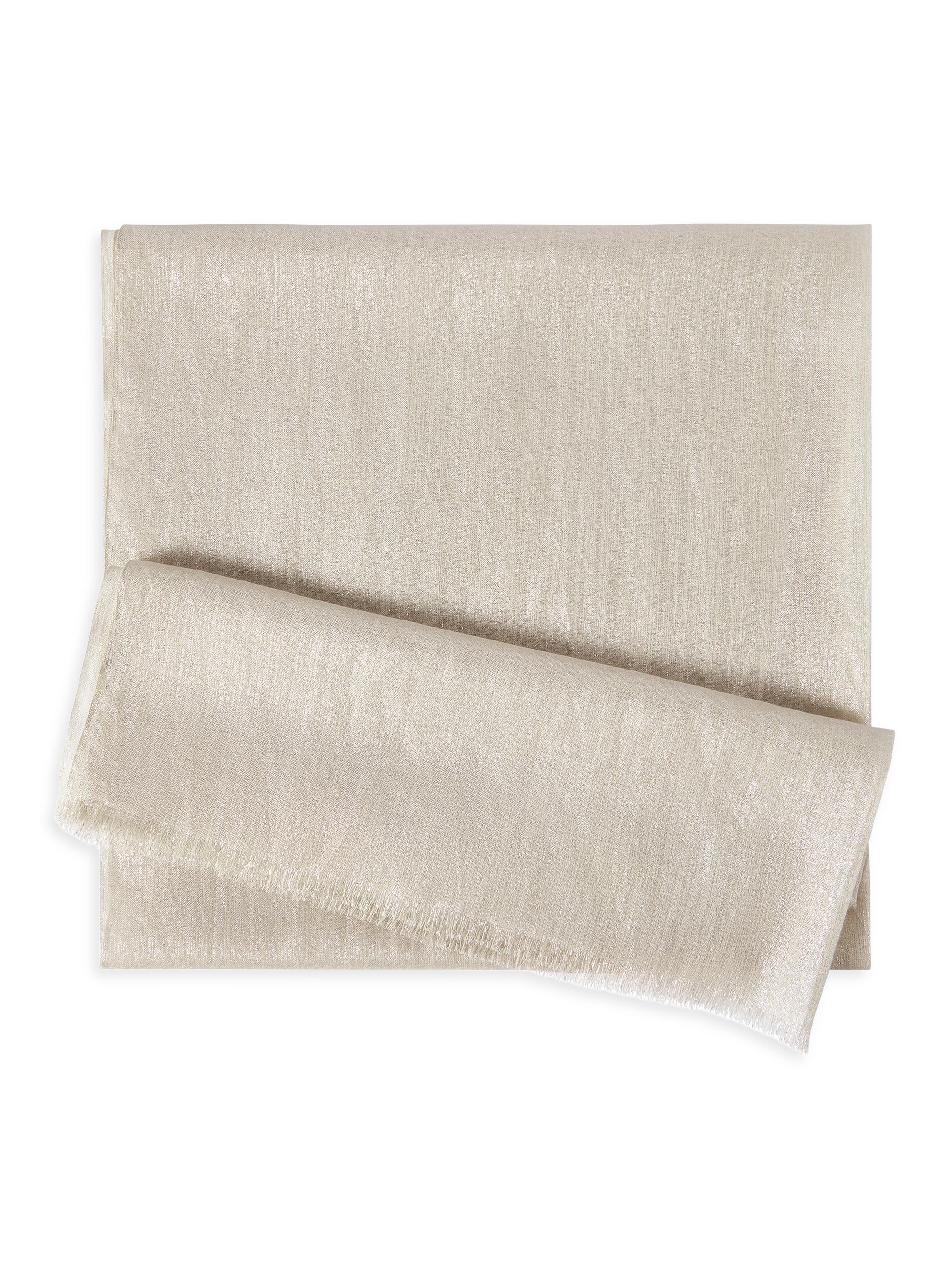 Brunello Cucinelli Women's Cashmere and Silk Sparkling Scarf - Pearl Grey | Thumbnail 5