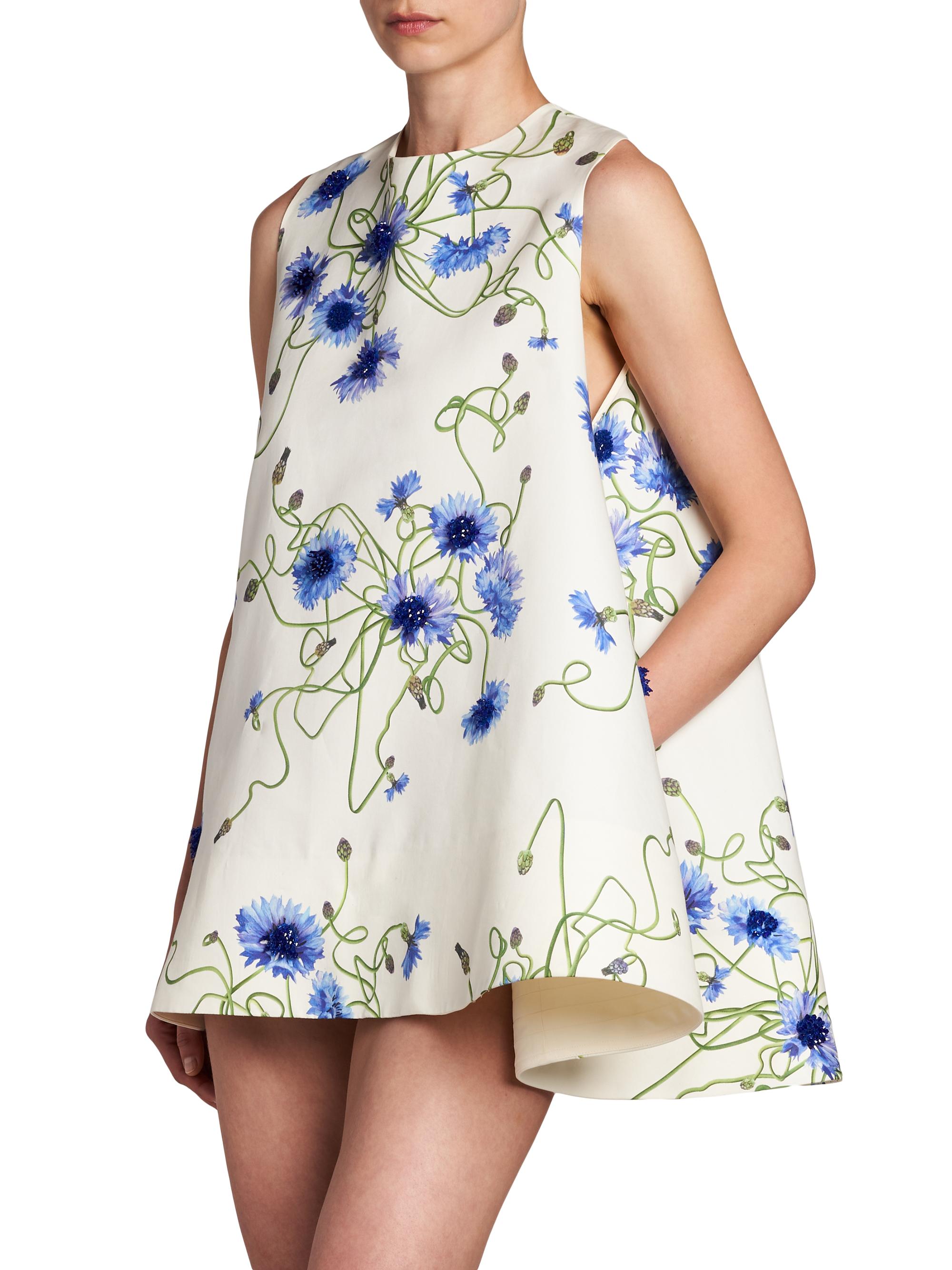 Stella McCartney Floral Print Cotton Babydoll Dress | Saks Fifth Avenue