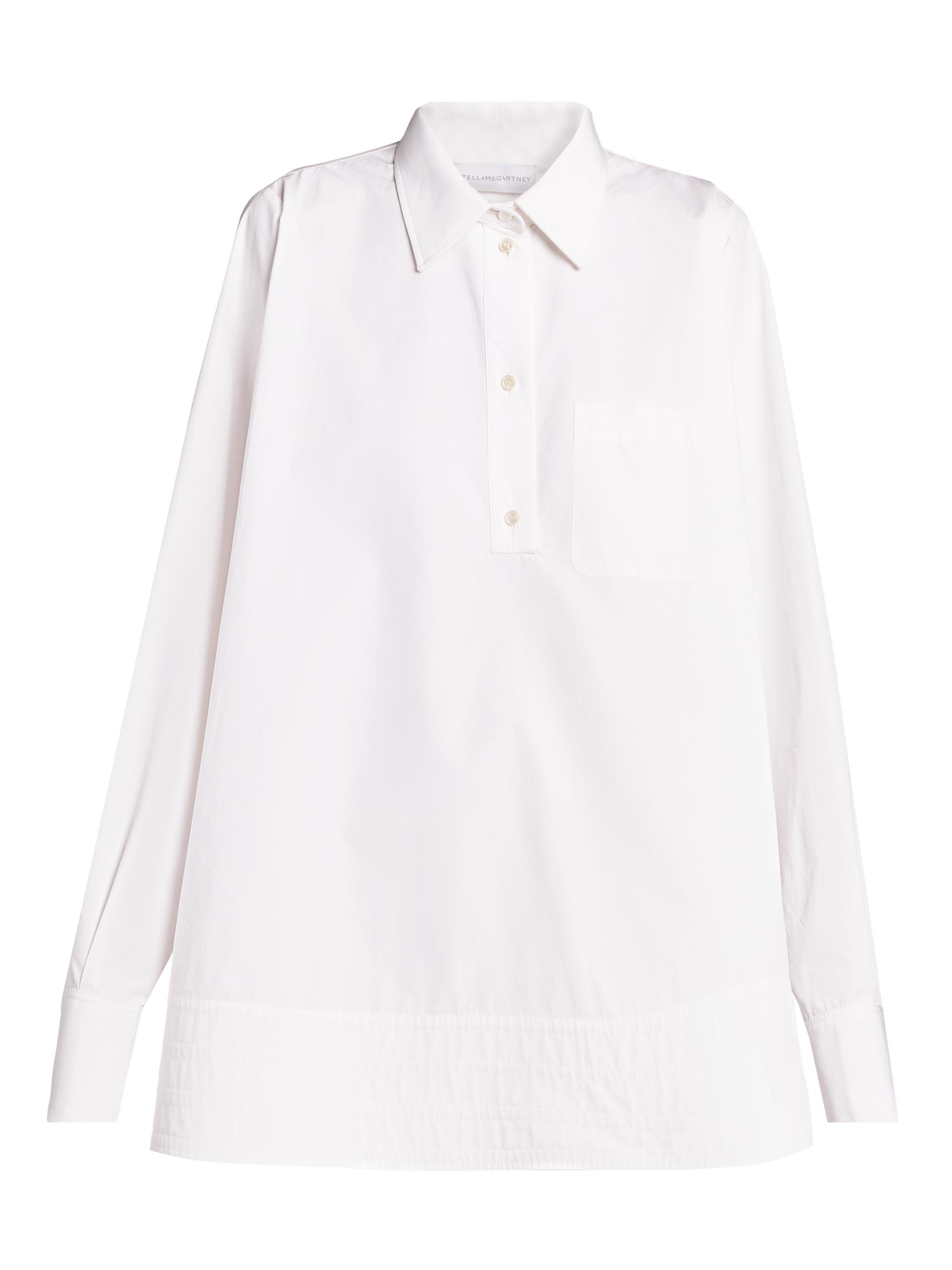 Stella McCartney Women's Poplin Mini-Shirtdress - Pure White