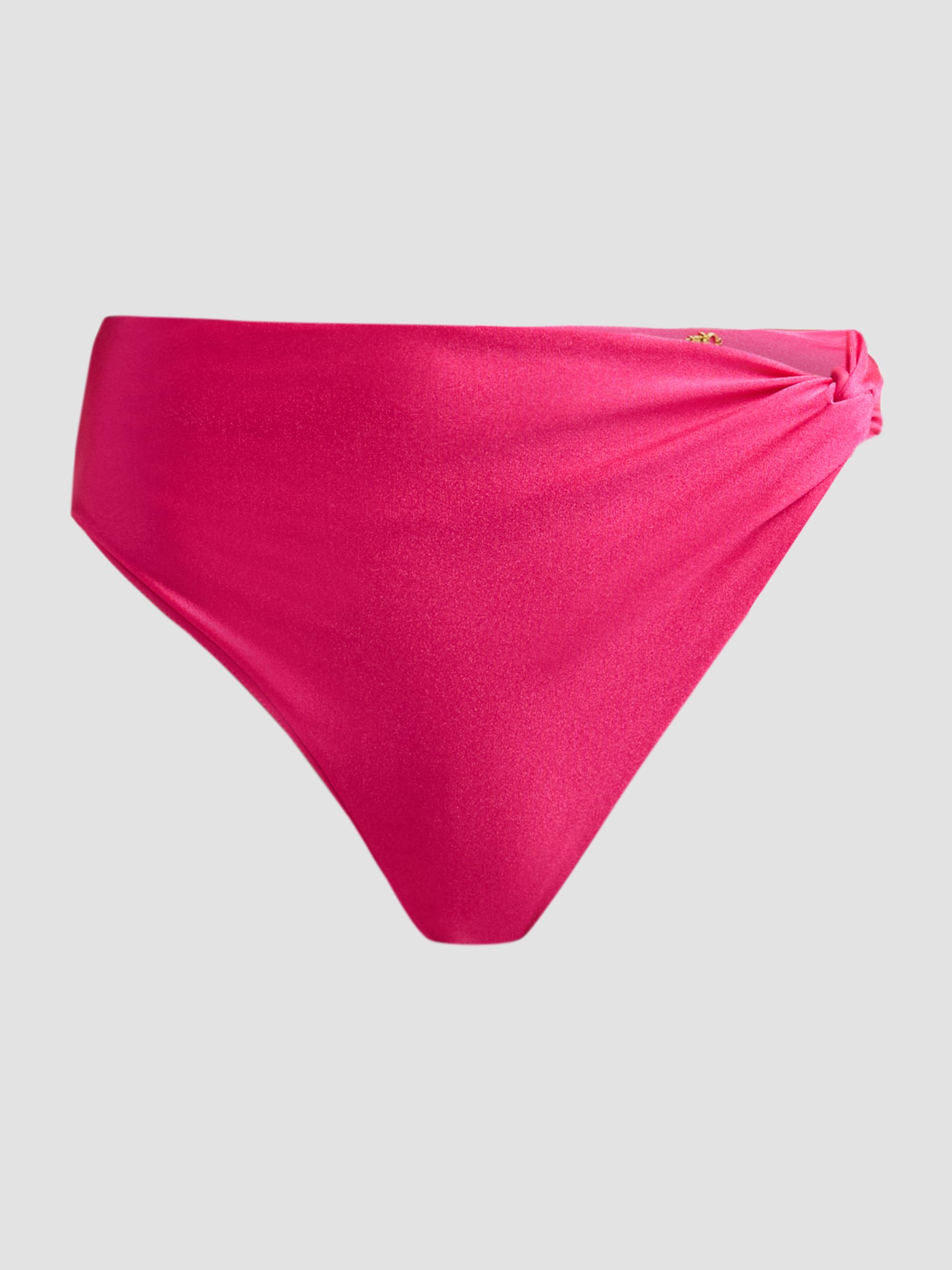 PatBO Women's Aurora High-Waisted Bikini Bottom - Pink