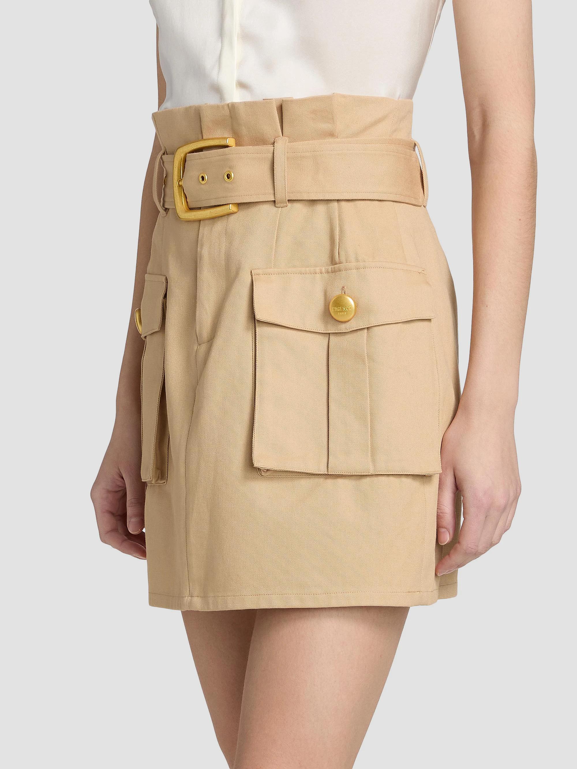 L'AGENCE Maelis Paperbag Miniskirt | Saks Fifth Avenue