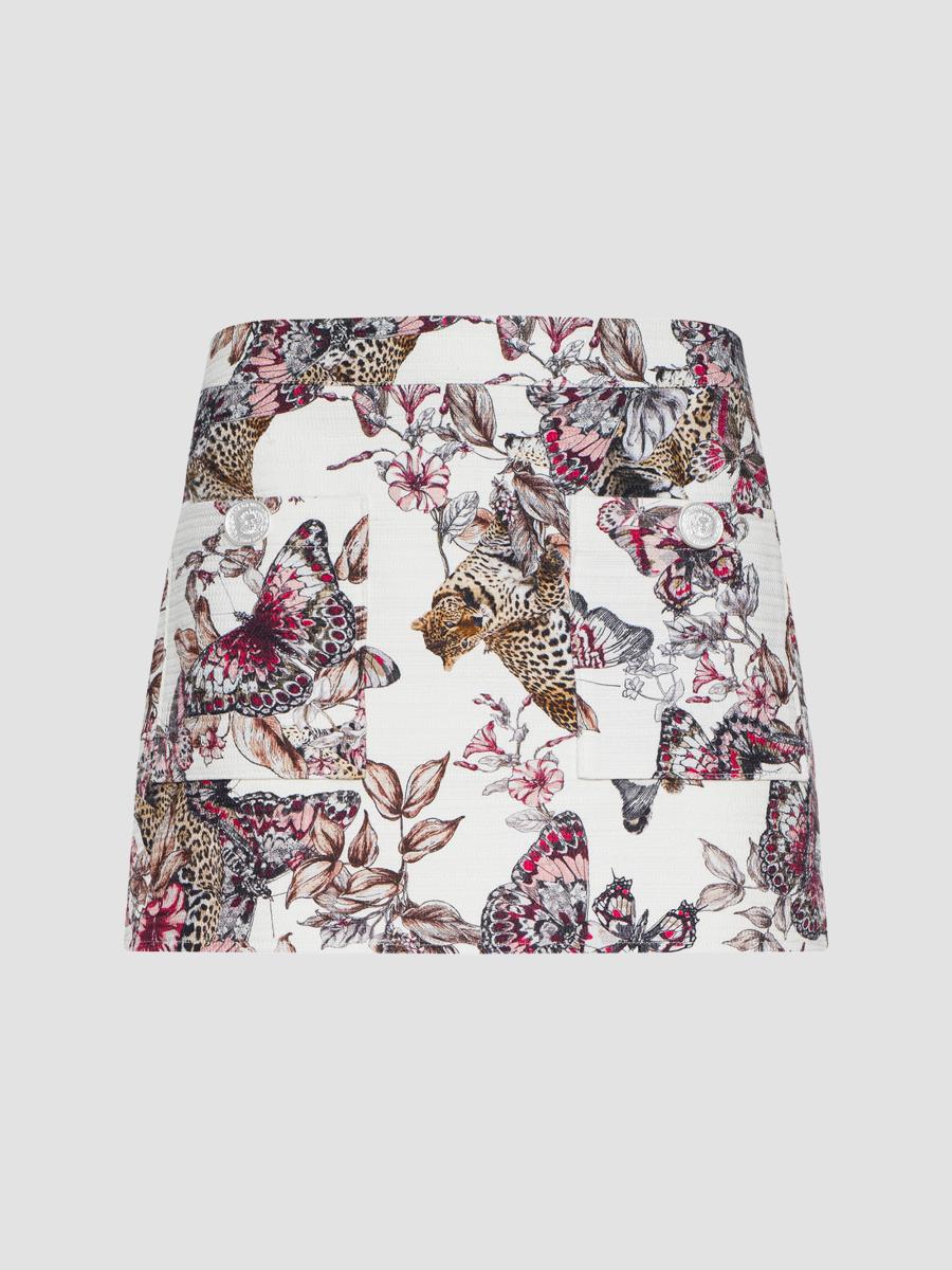 L'agence Cyra Low Rise Mini Skirt In Multi