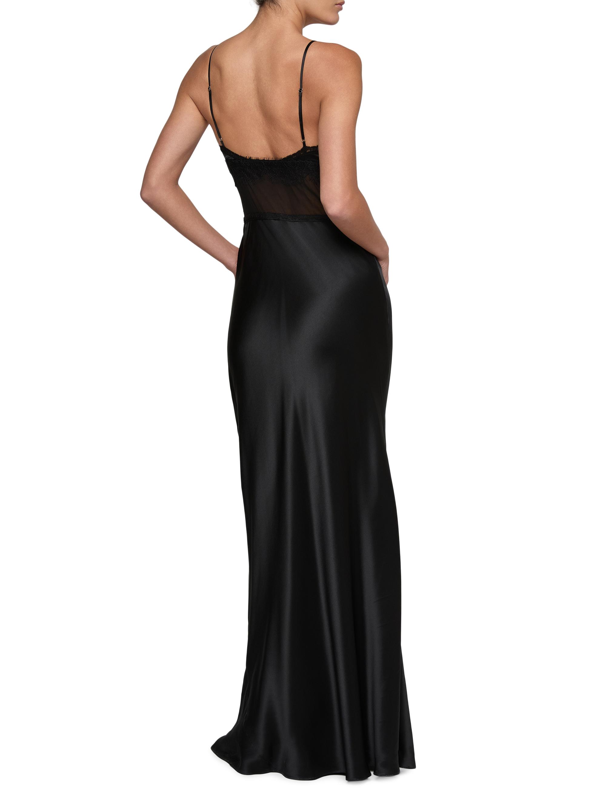 L'AGENCE Elsa Lingerie Silk Maxi Slipdress | Saks Fifth Avenue