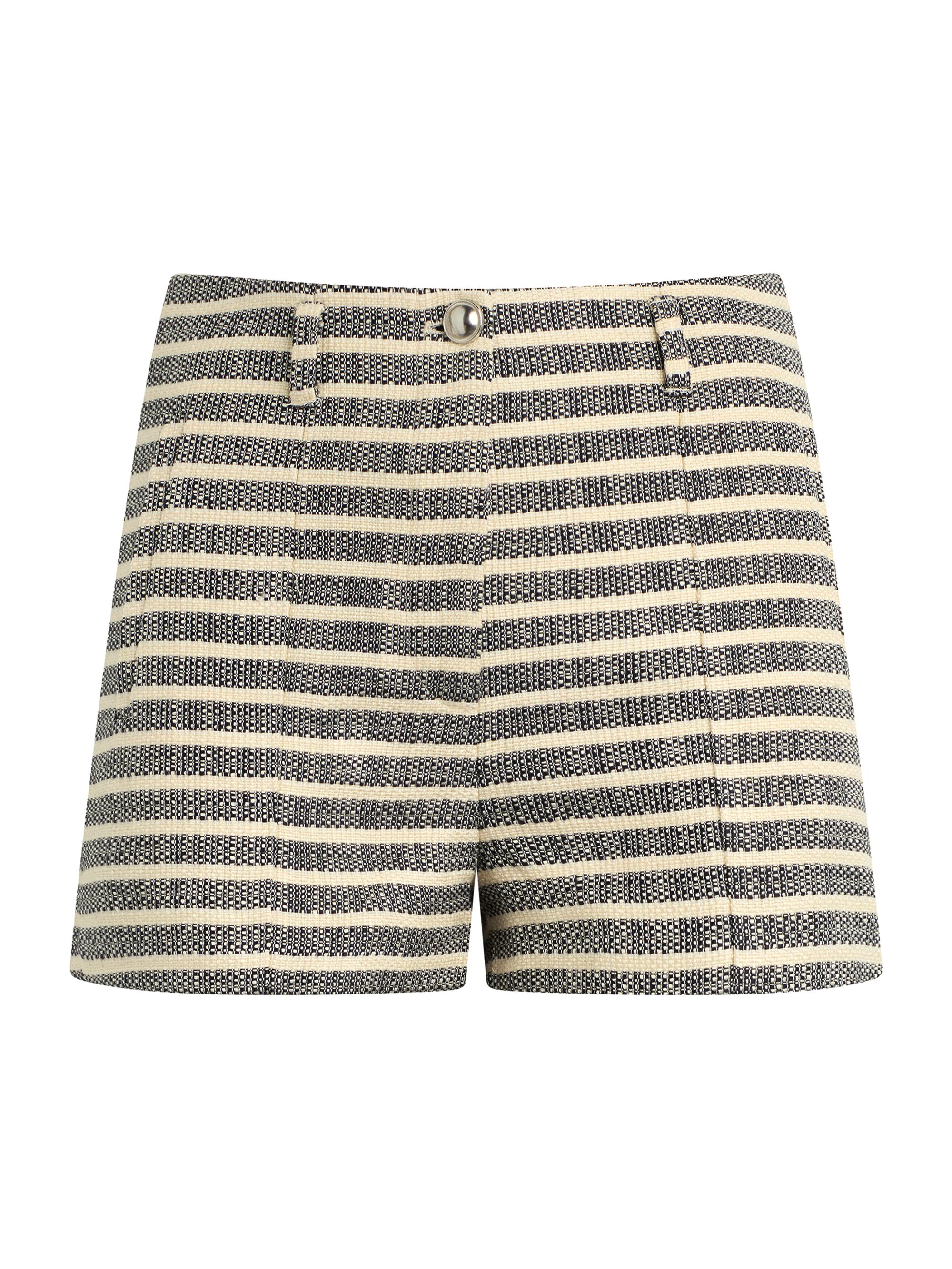 Joe's Jeans Women's The Frankie Striped Tailored Shorts - Midnight Ecru