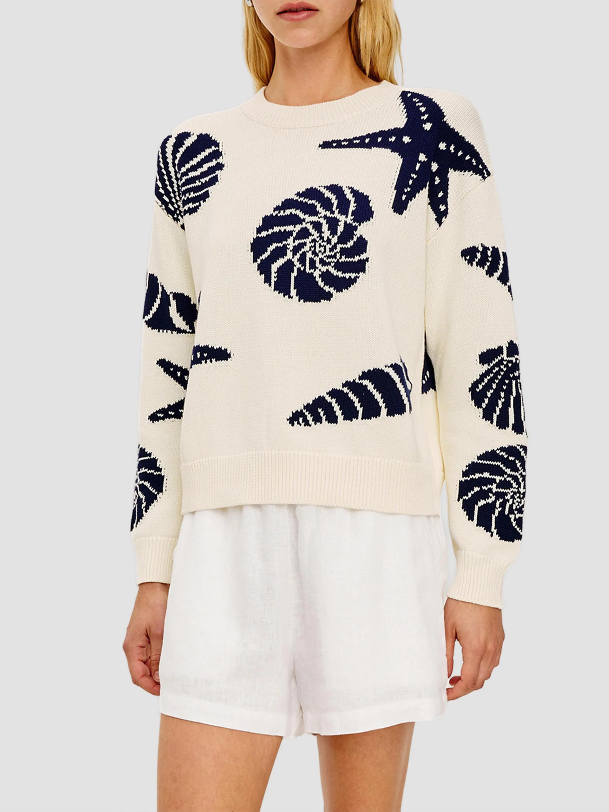 Rails Zoey Intarsia-Knit Crewneck Sweater | Saks Fifth Avenue