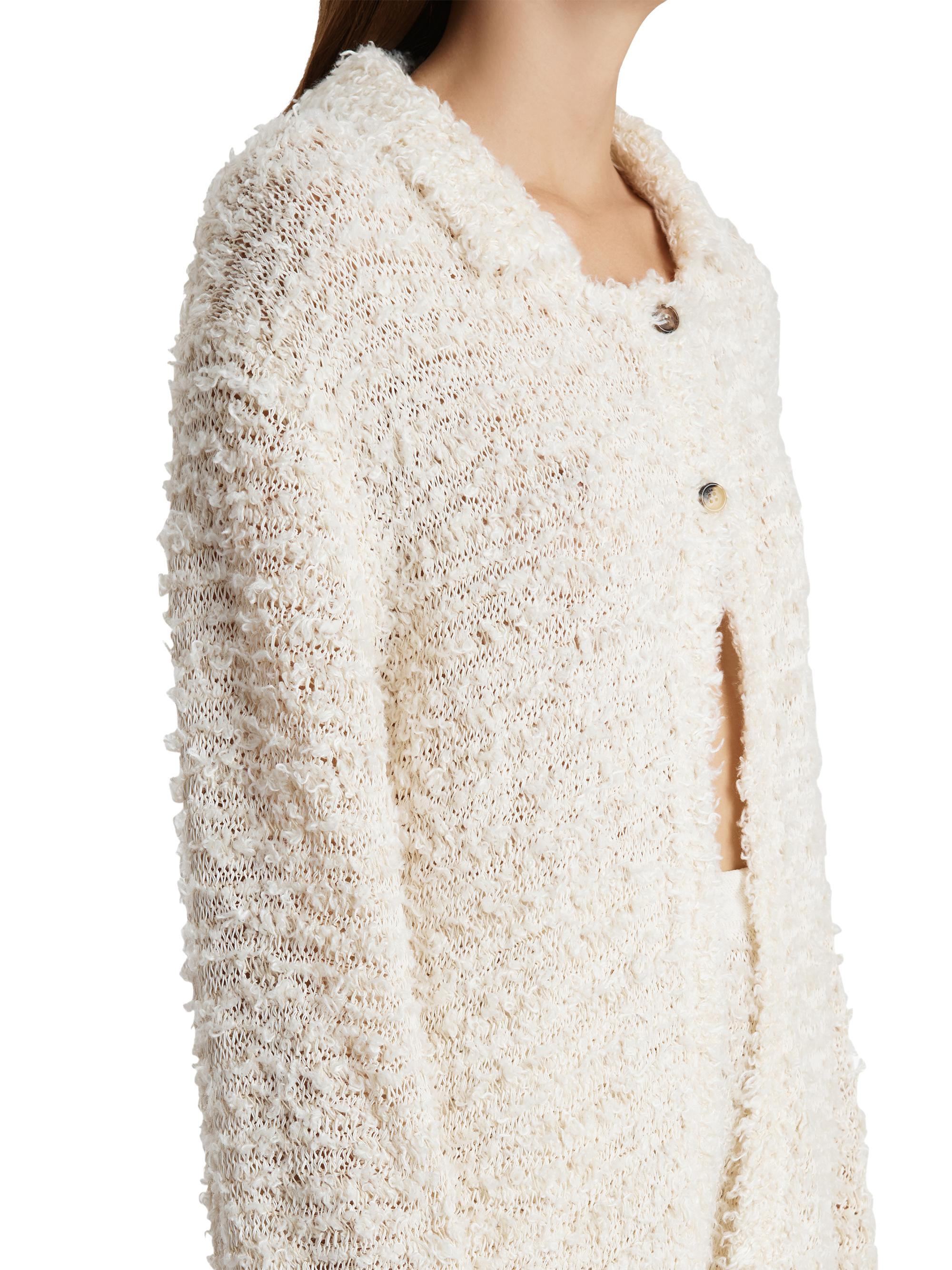 Khaite Jannae Boucle-Knit Cardigan | Saks Fifth Avenue