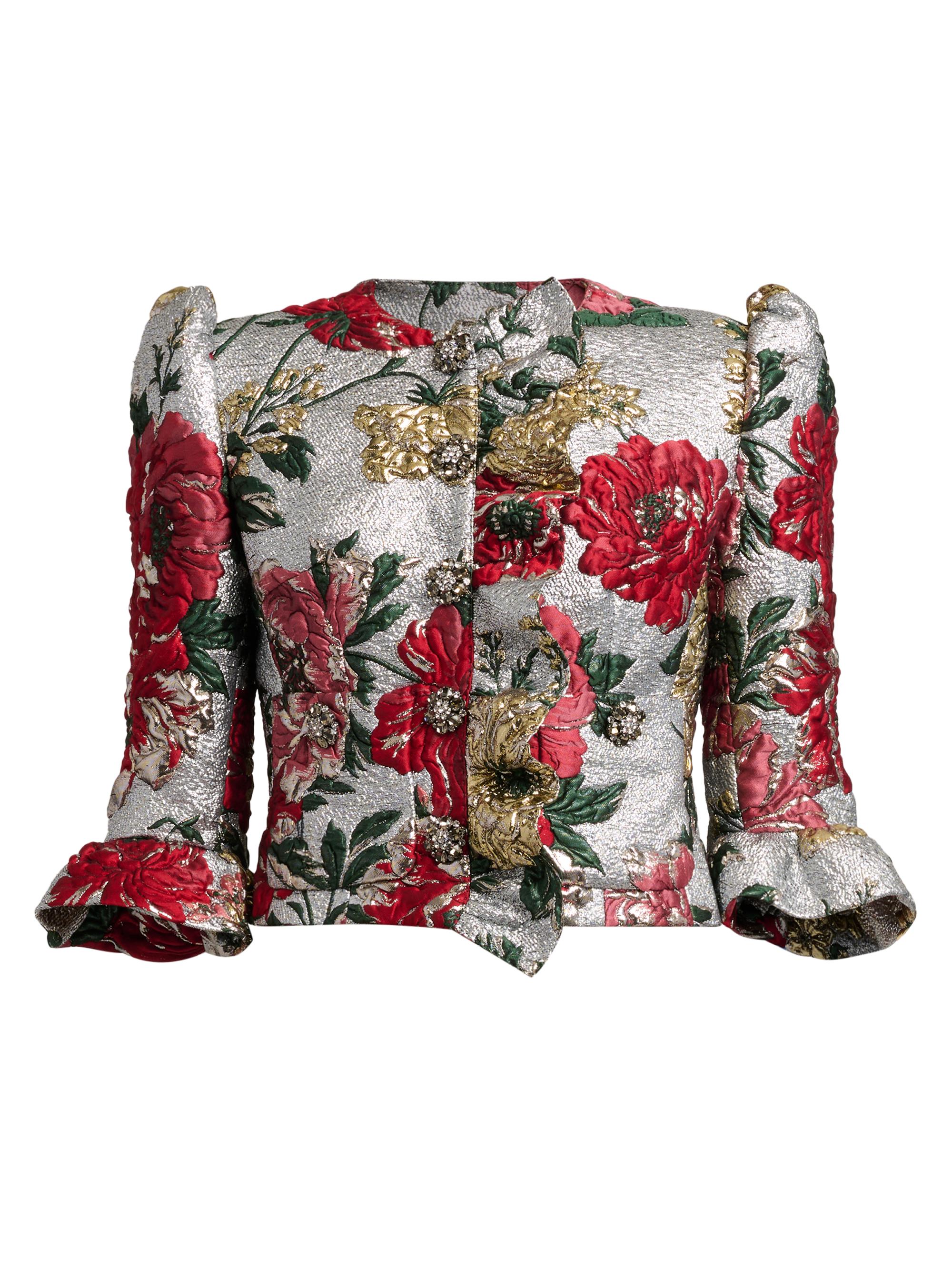 Dolce & Gabbana Women's Floral Brocade Jacket - Jacquard - Women's Clothing