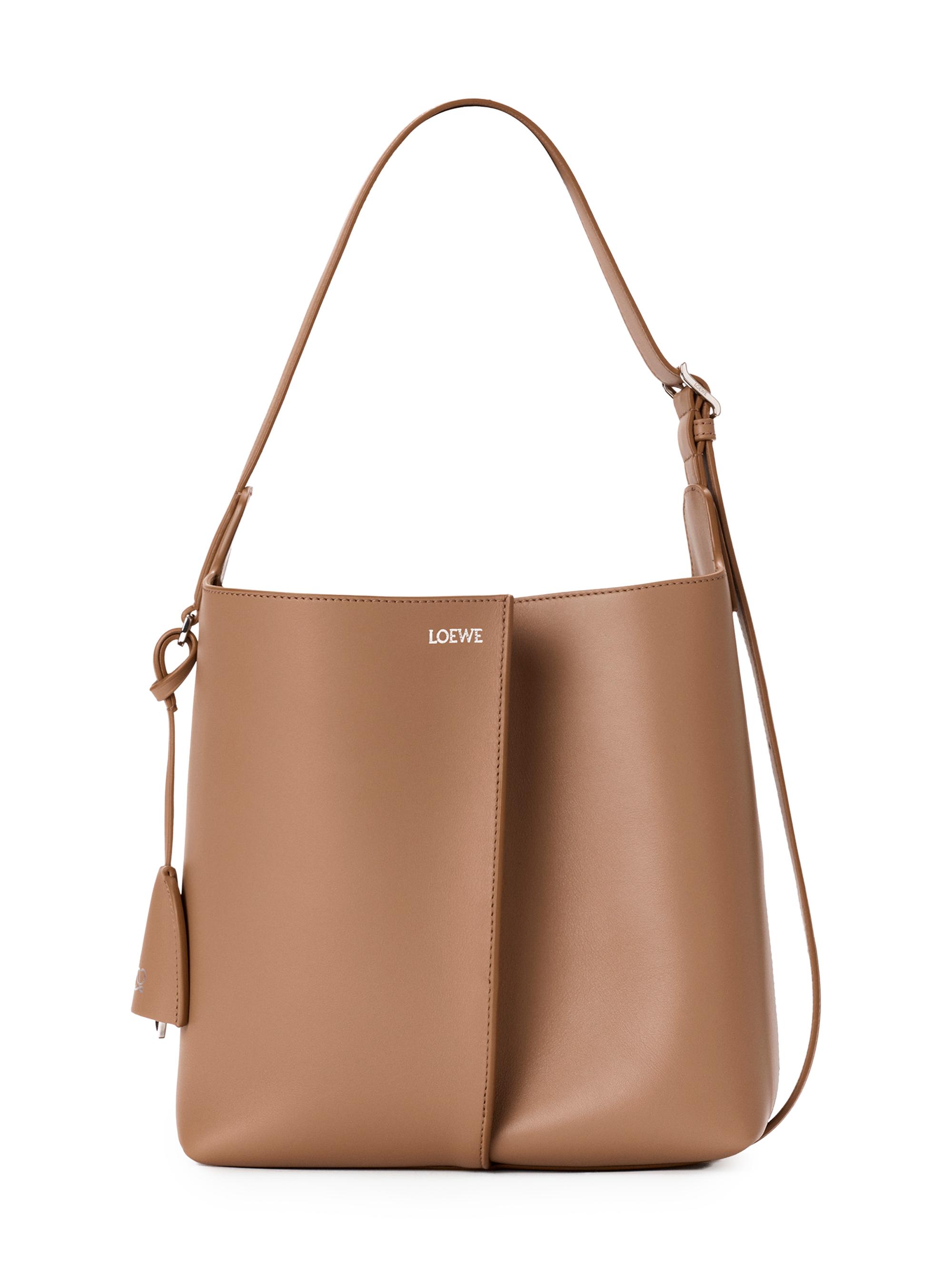 LOEWE Women's Bilbao  Leather Bucket Bag - Mocha