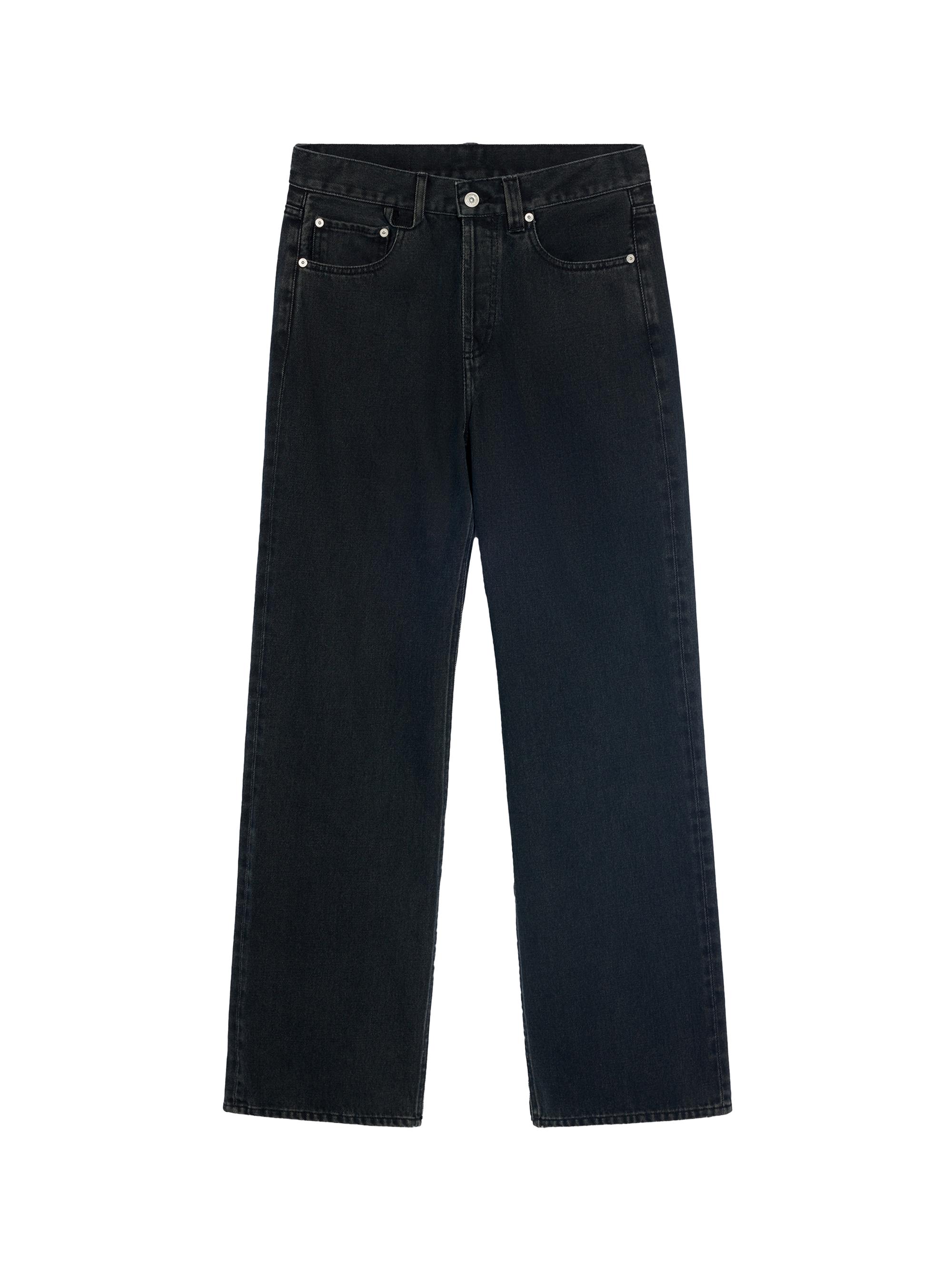 Purple Brand Leather Straight-Leg Jeans | Saks Fifth Avenue