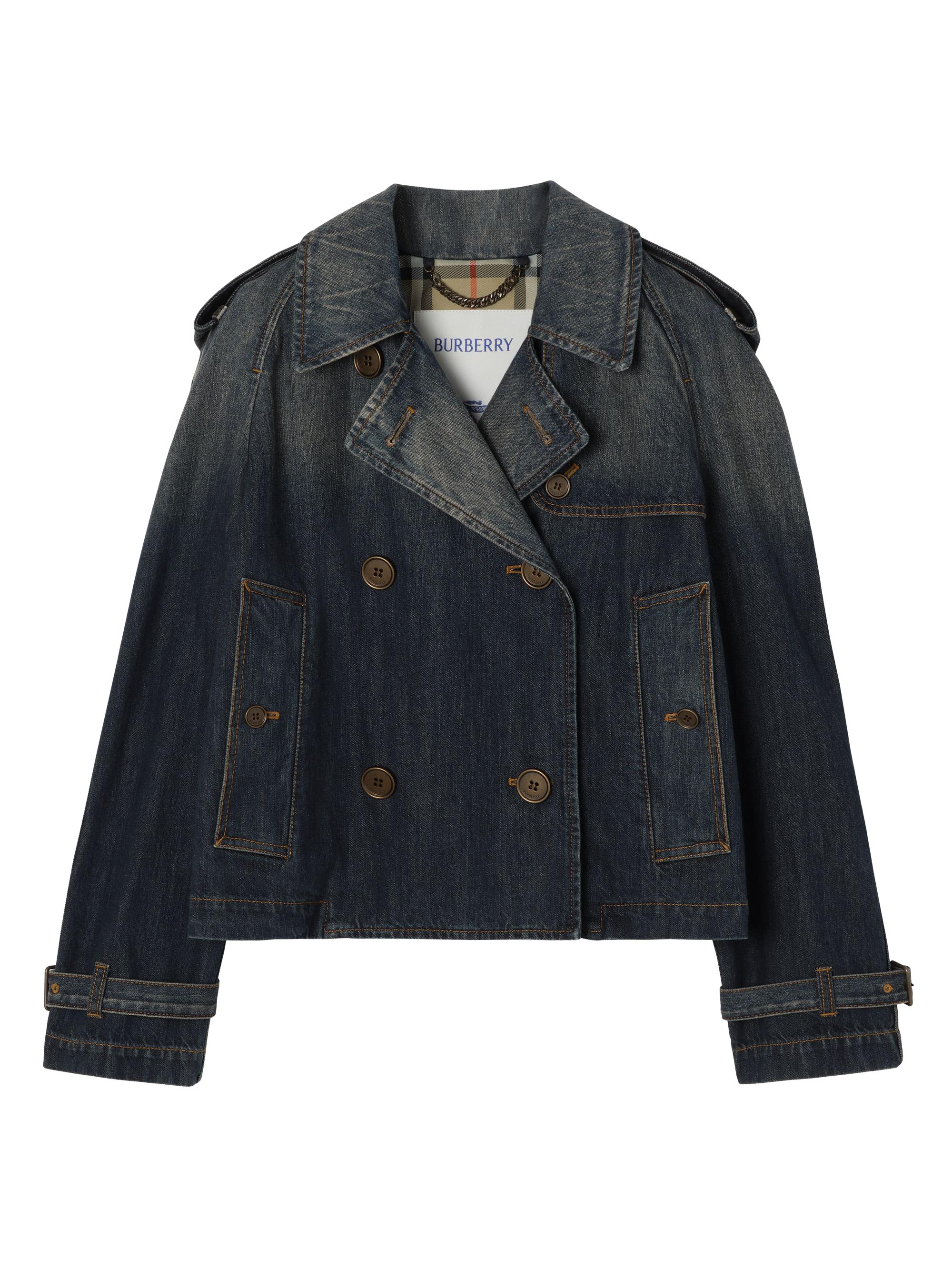 Burberry Check Double-Breasted Jacket | Saks Fifth Avenue