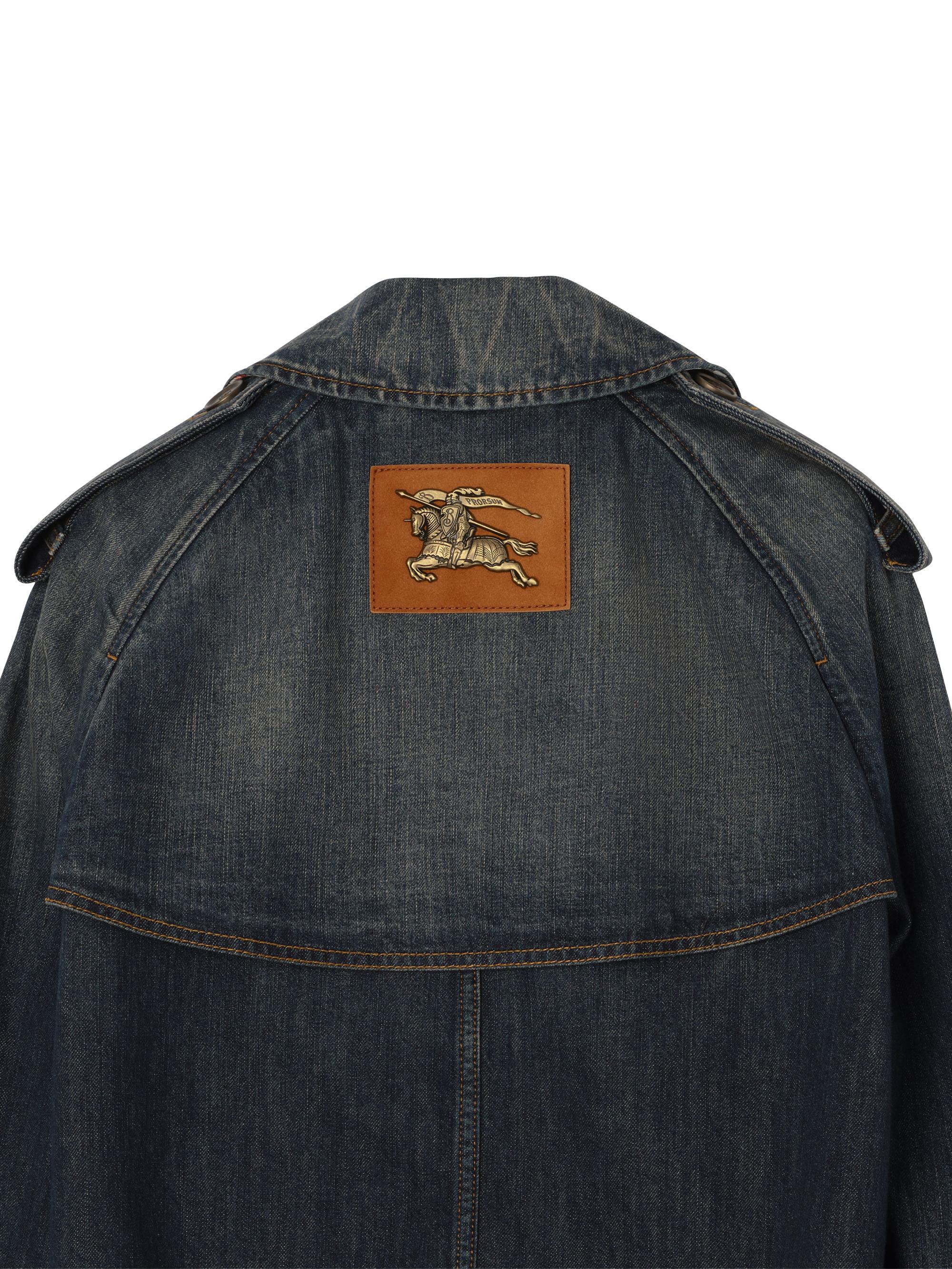 ジャケット・アウター archive Burberry denim jacket y2k swag Burberry Mayfair Denim Crop Trench Jacket | Saks Fifth Avenue