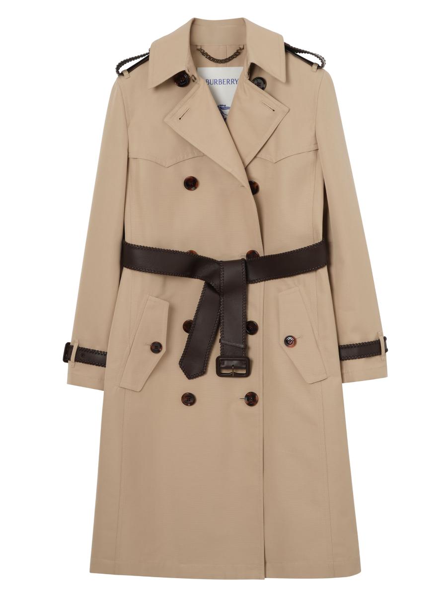 Burberry Foxfield Silk-Cotton Trench Coat | Saks Fifth Avenue