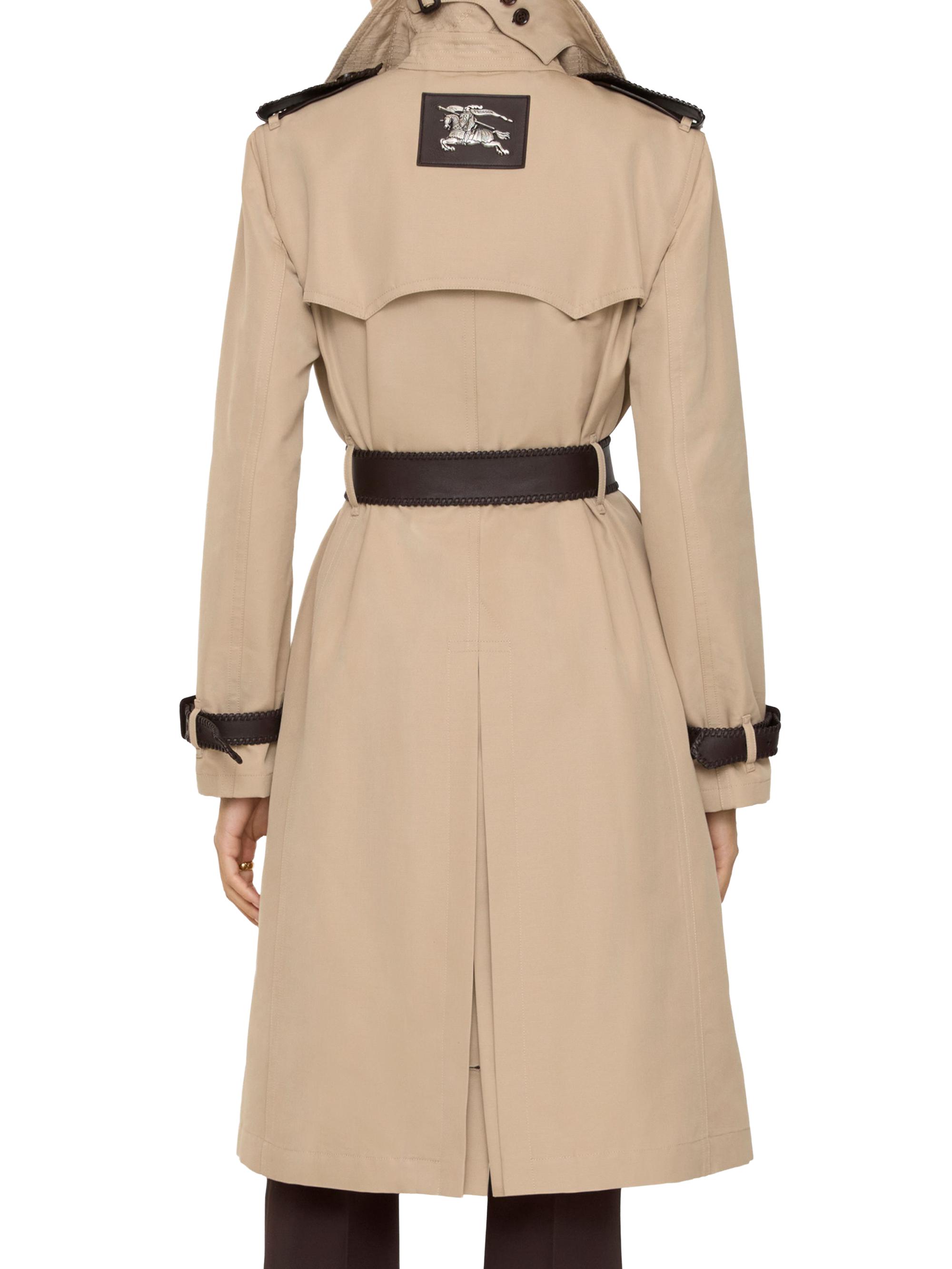 Burberry Foxfield Silk-Cotton Trench Coat | Saks Fifth Avenue