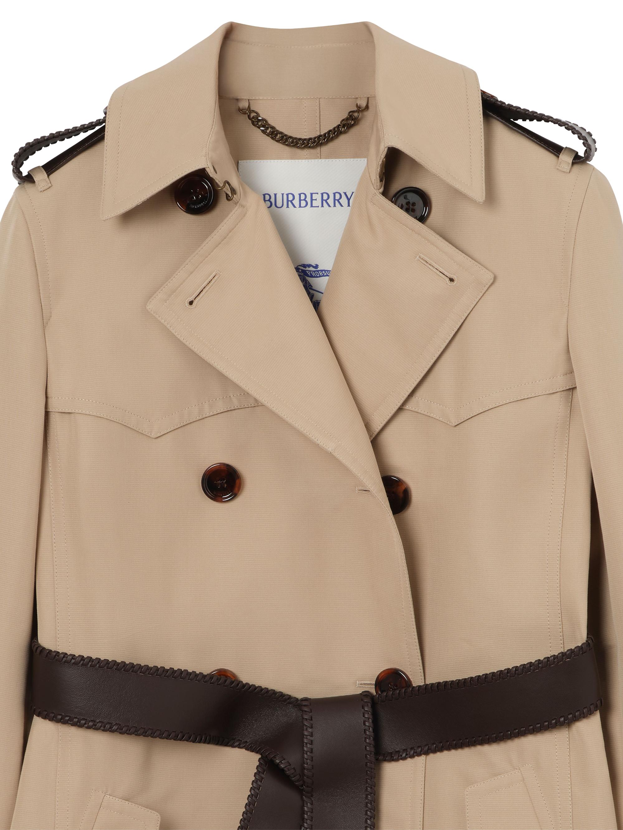 Burberry Foxfield Silk-Cotton Trench Coat | Saks Fifth Avenue