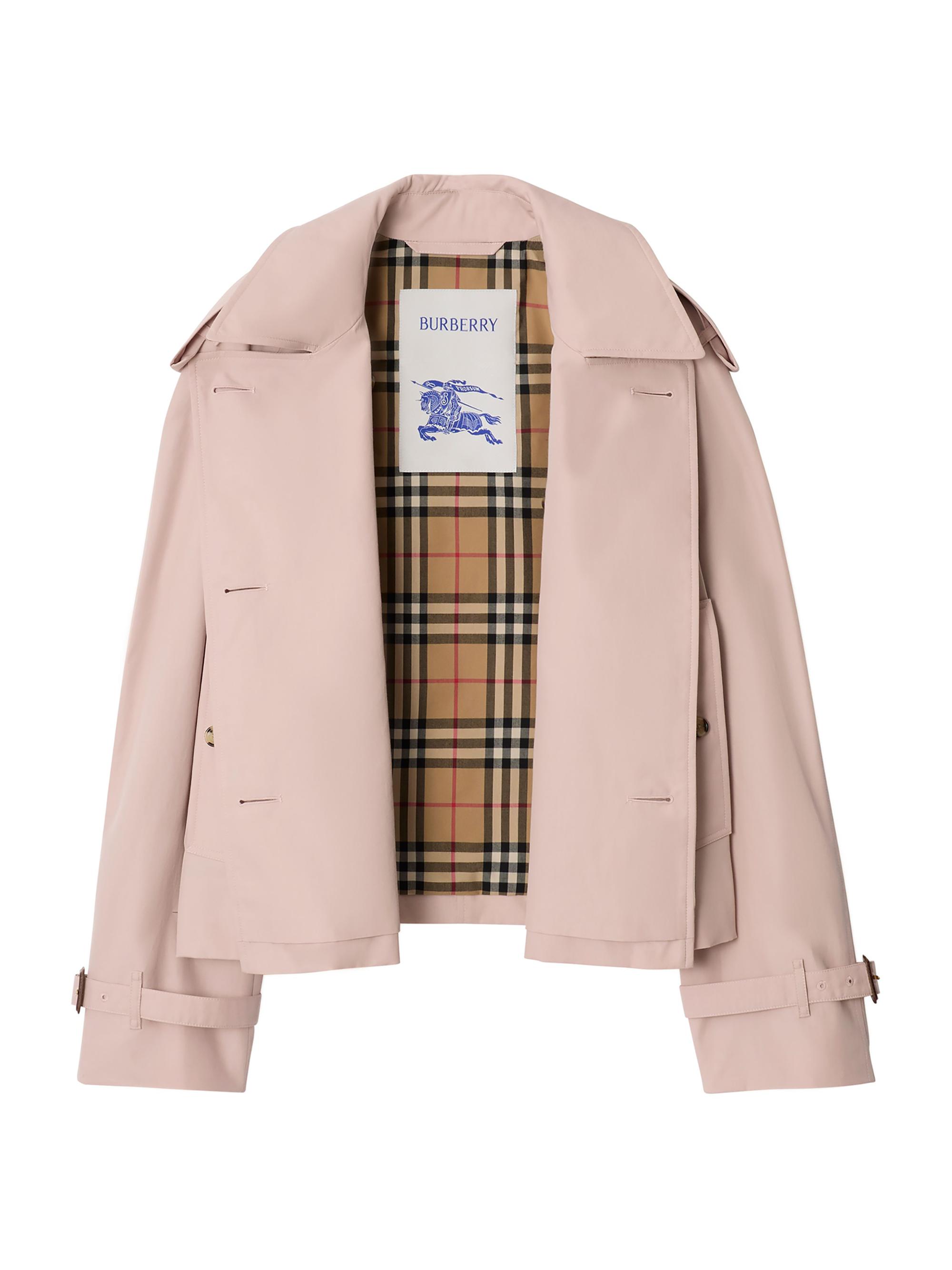 Burberry Cropped Tropical Gabardine Mayfair Trench Jacket | Saks