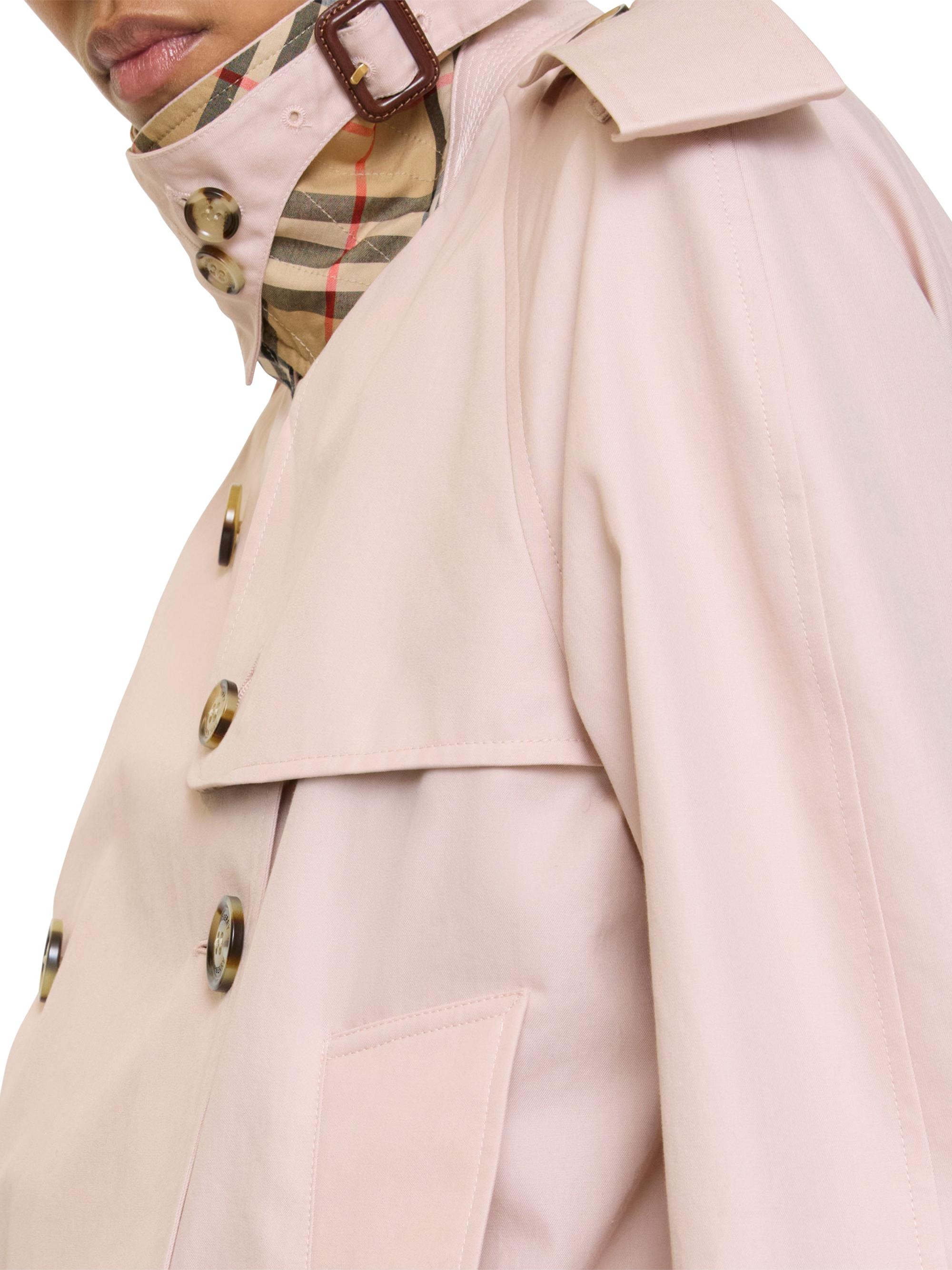 Burberry Cropped Tropical Gabardine Mayfair Trench Jacket | Saks