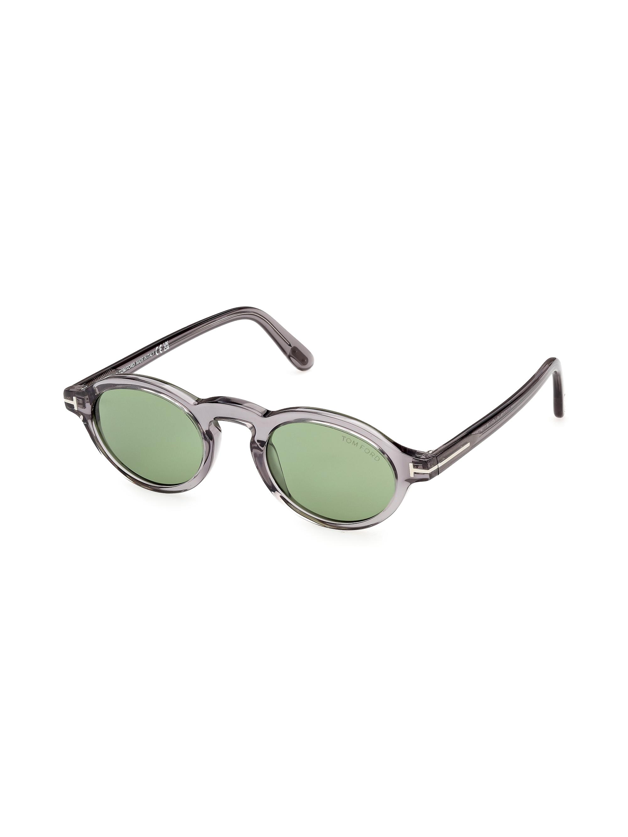 TOM FORD Men's Aristotele 48MM Oval Sunglasses - Grey Green
