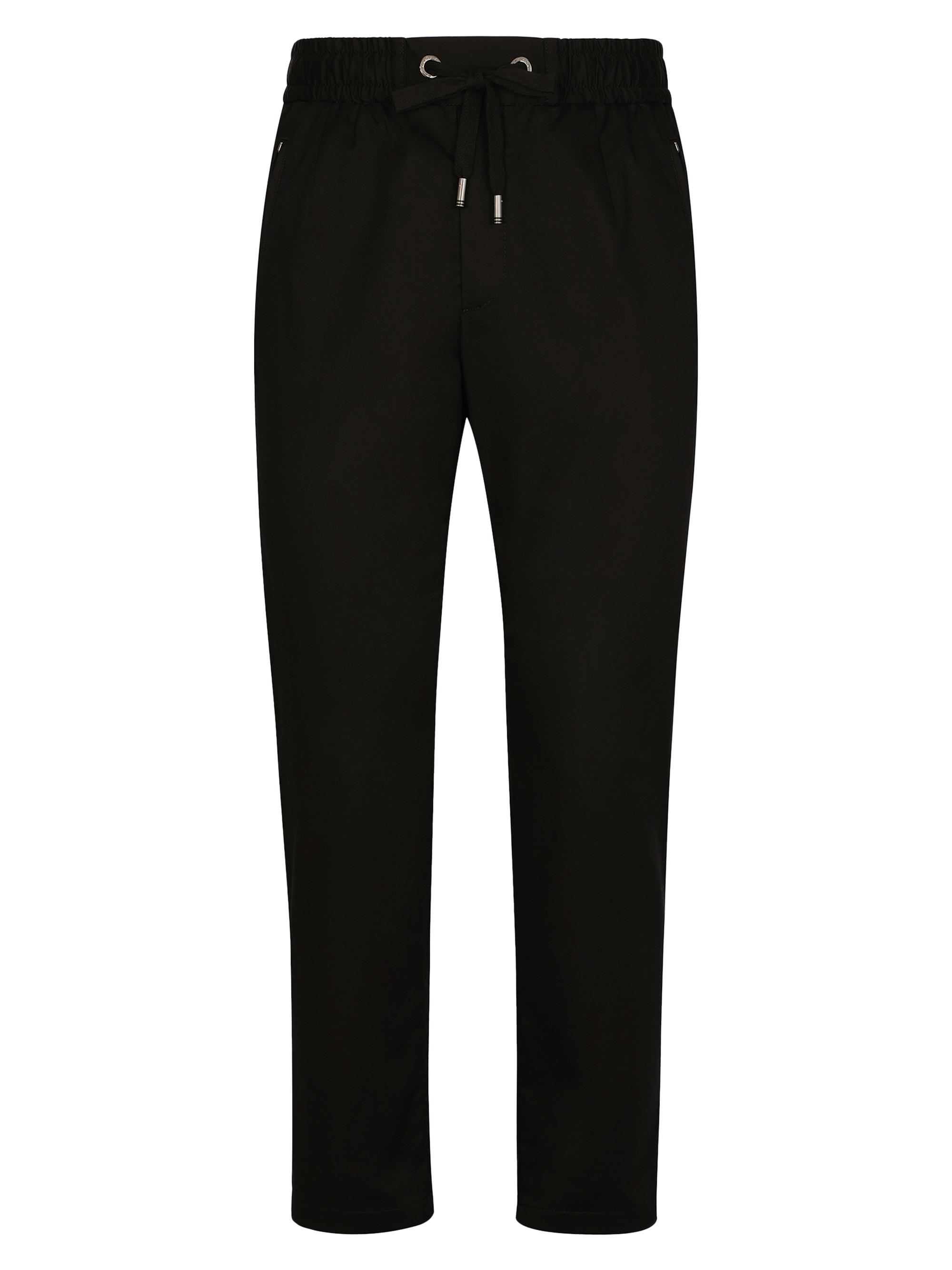 Dolce & Gabbana Men's Solid Stretch-Cotton Joggers - Black