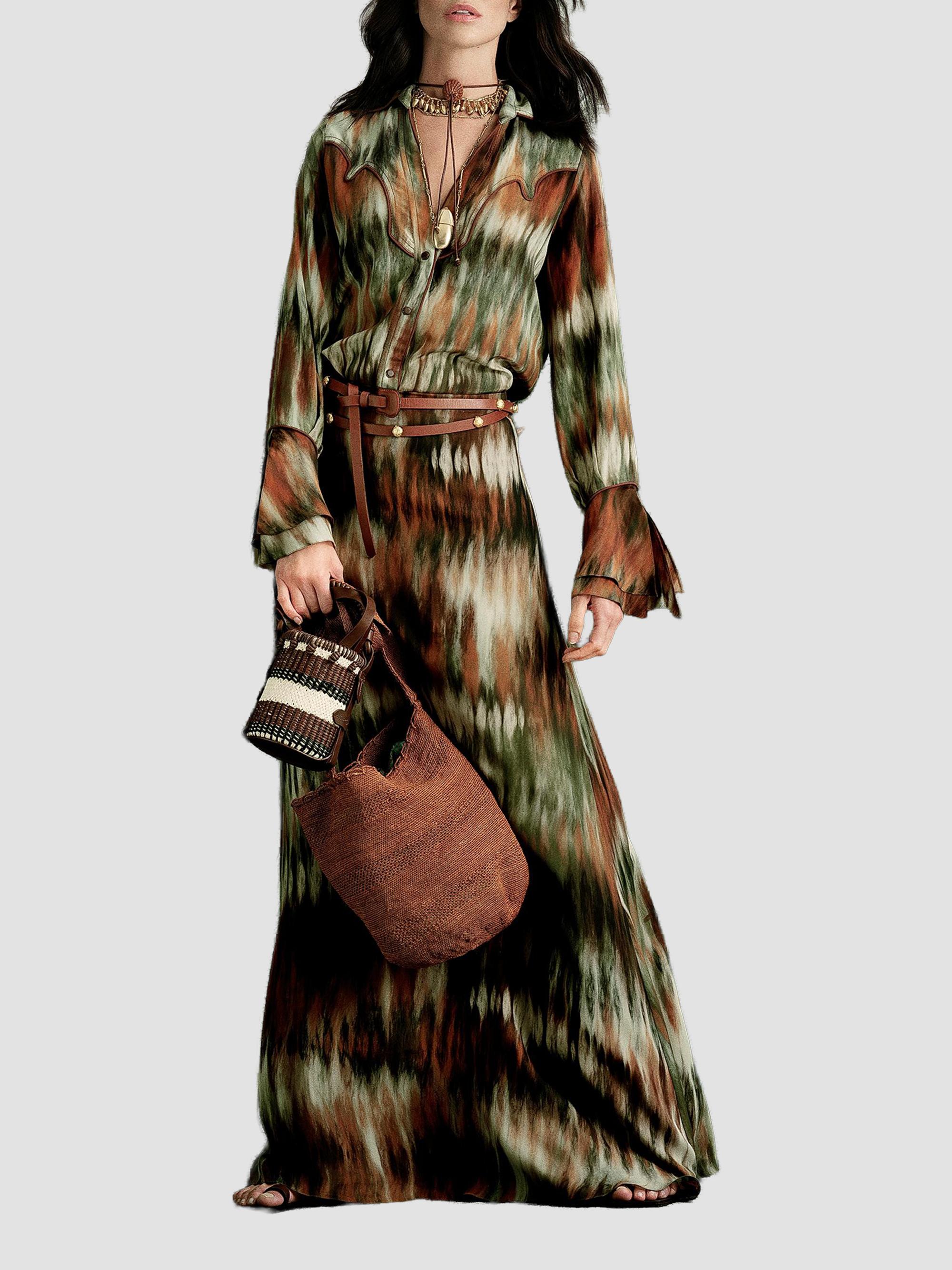 Spick & Span - jose moon ロングジレ Johanna Ortiz New Intermingled Ideas Silk Maxi Skirt | Saks Fifth