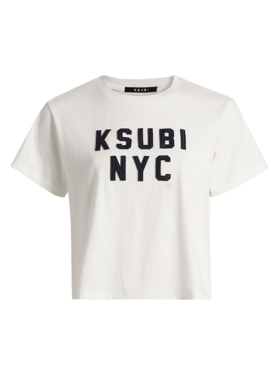 Ksubi Women's Nyc Shrunken Crop T-shirt In White