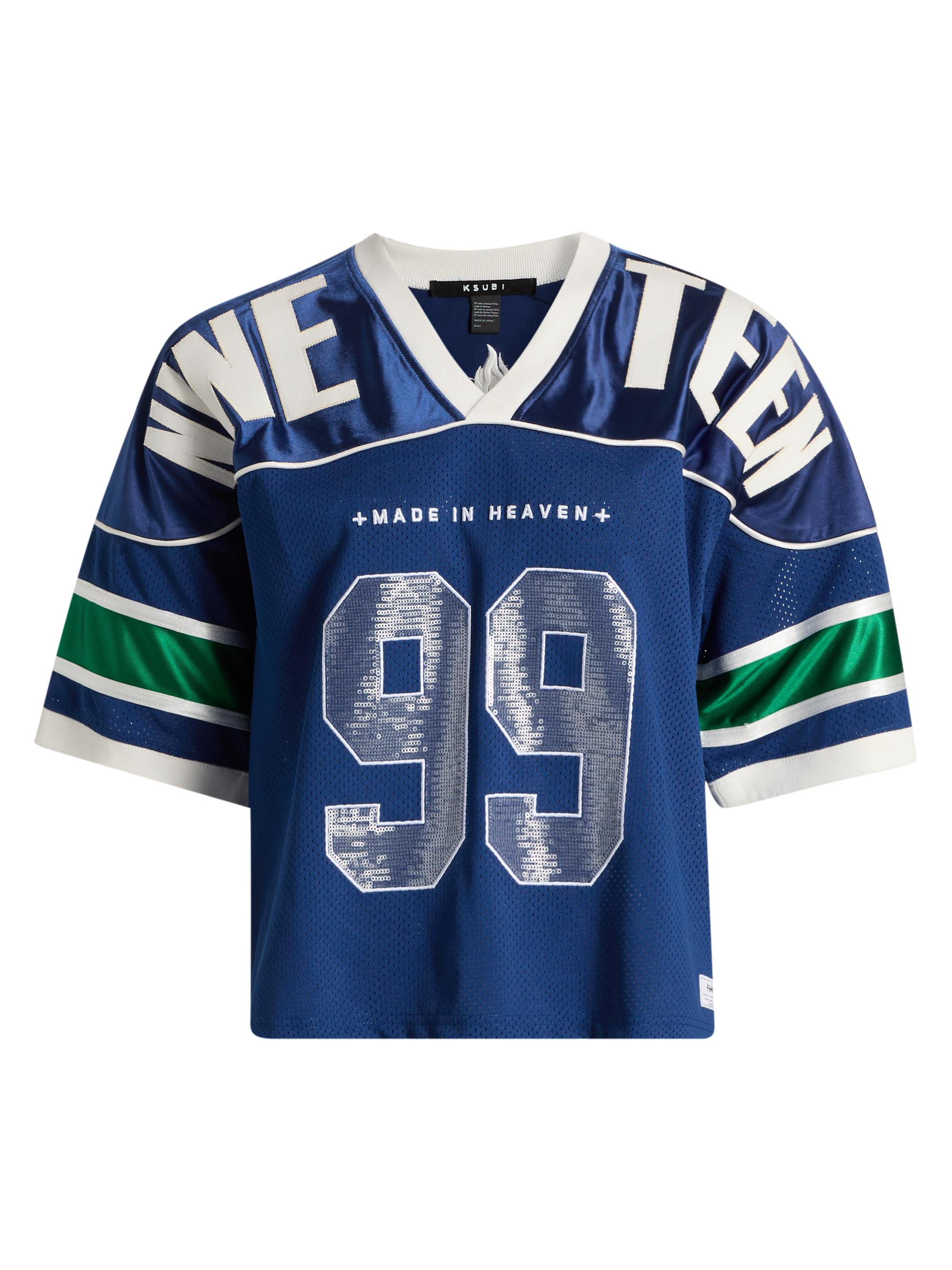 Ksubi Women's Future Memory 99 Sparkle Jersey Top - Blue