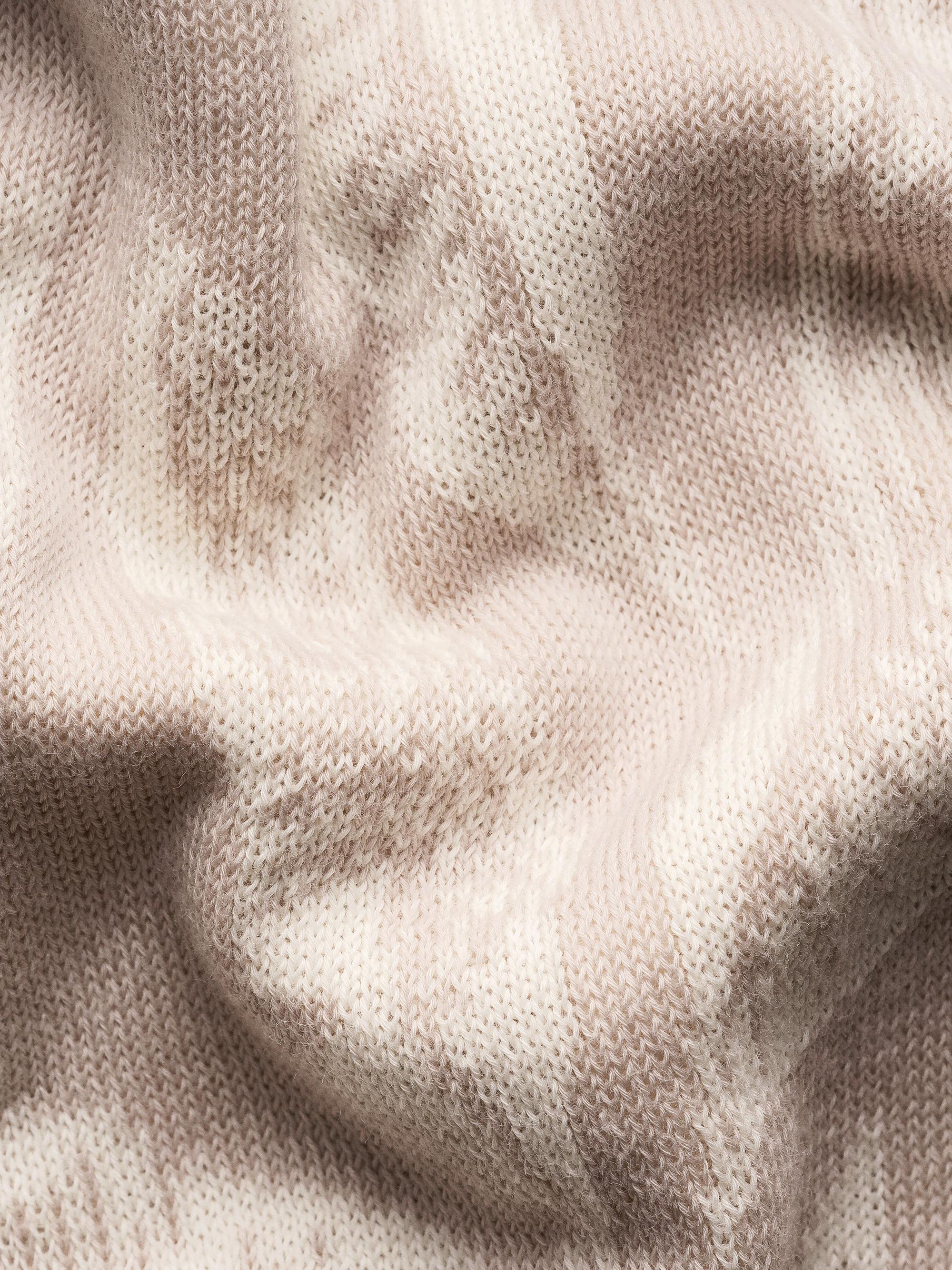 Eton Men's Jacquard Knit Polo Sweater - Beige | Thumbnail 7