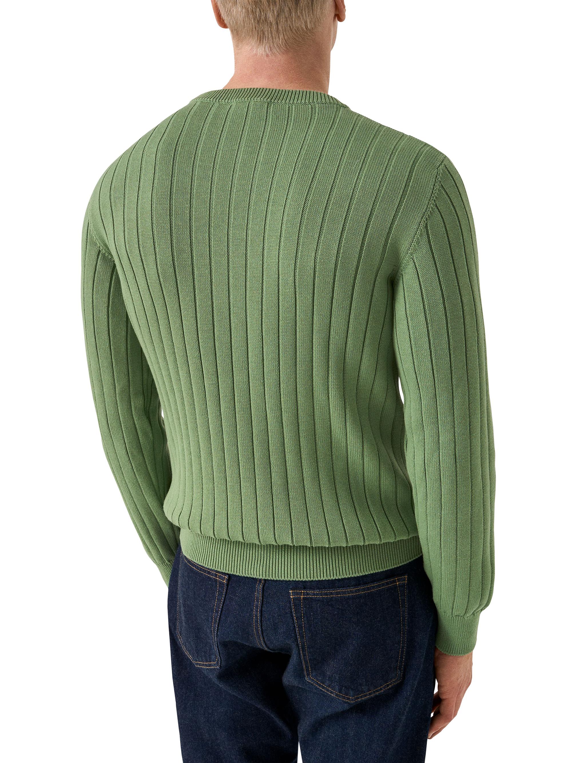Eton Men's Knit Crewneck Sweater - Green | Thumbnail 3