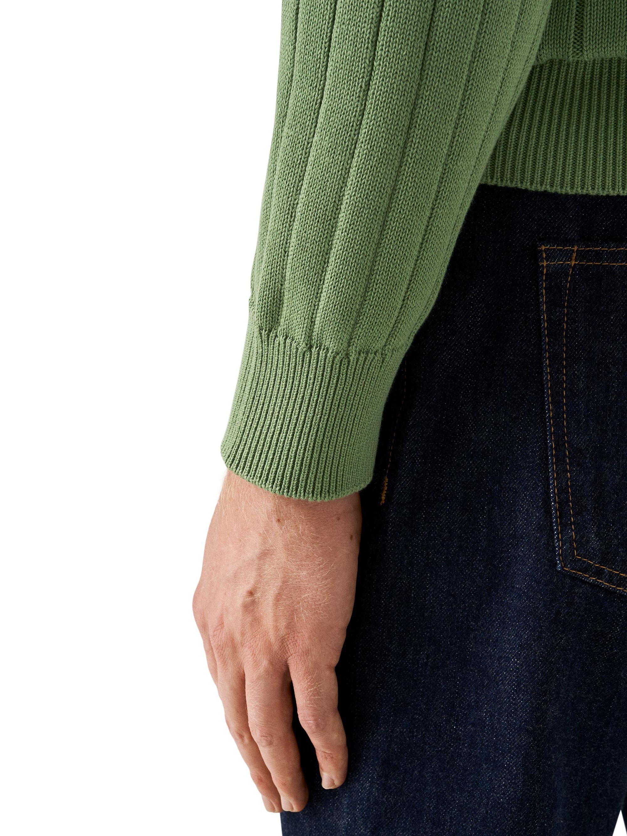Eton Men's Knit Crewneck Sweater - Green | Thumbnail 5