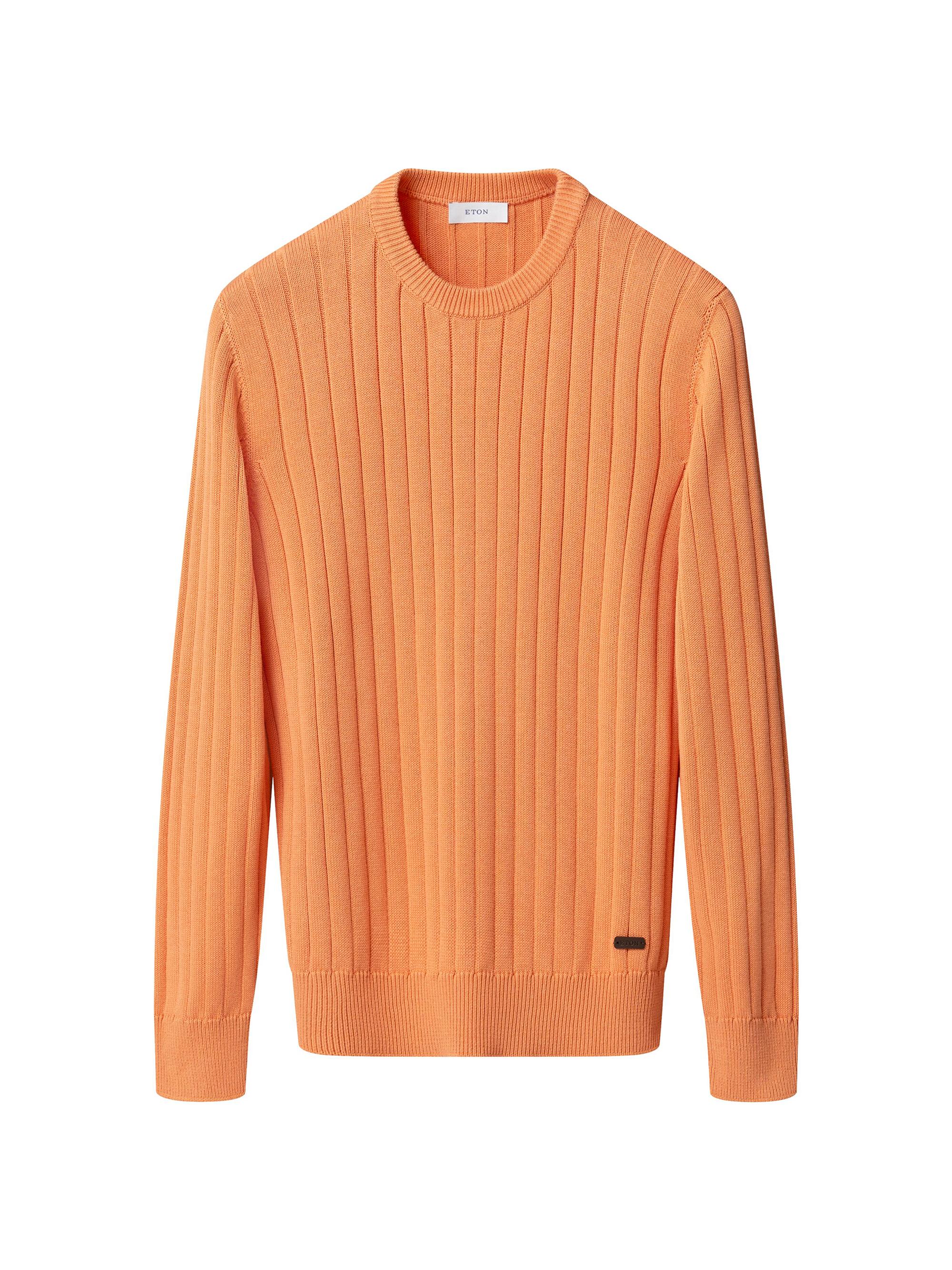 Eton Men's Knit Crewneck Sweater - Orange