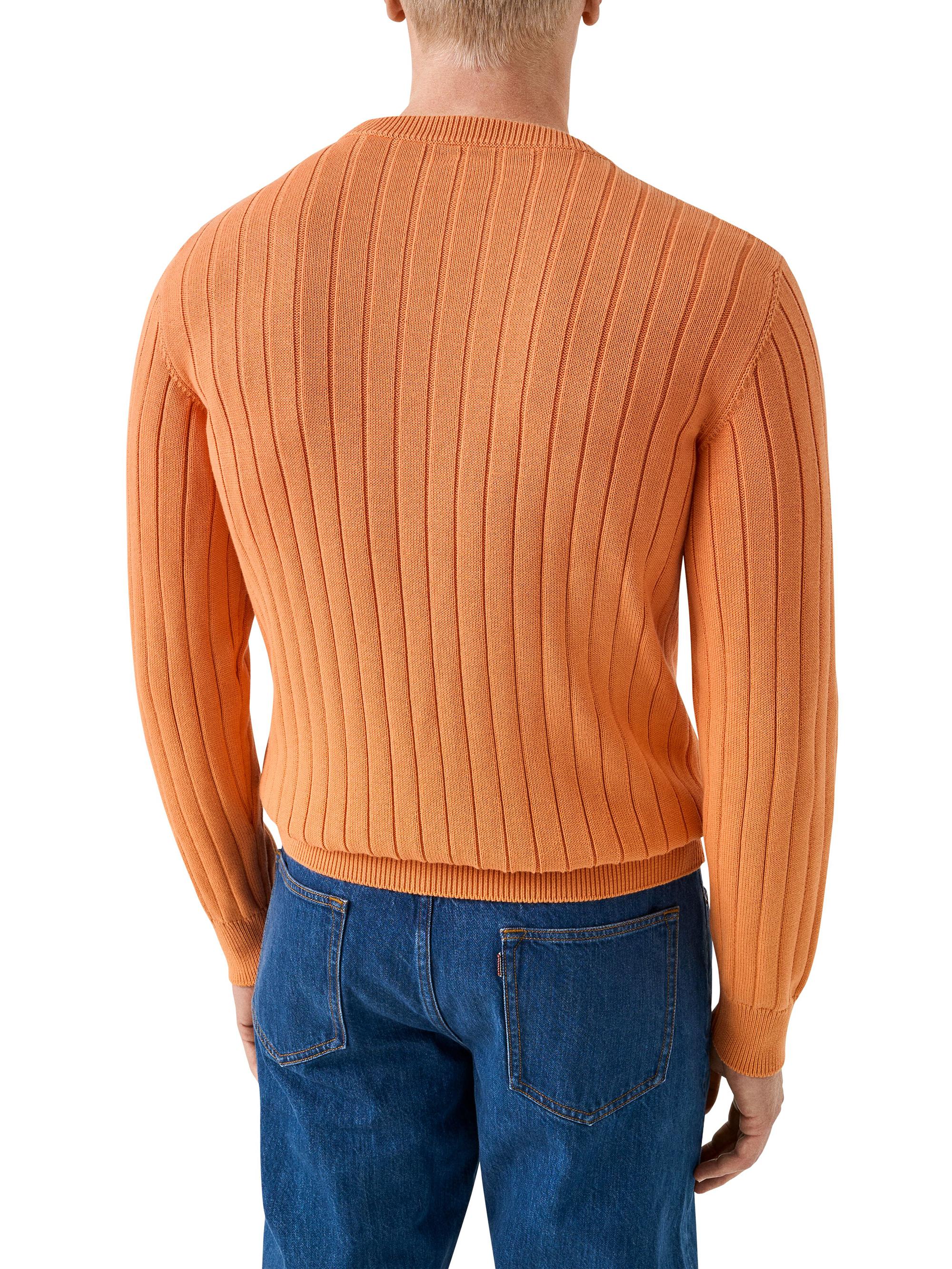 Eton Men's Knit Crewneck Sweater - Orange | Thumbnail 3