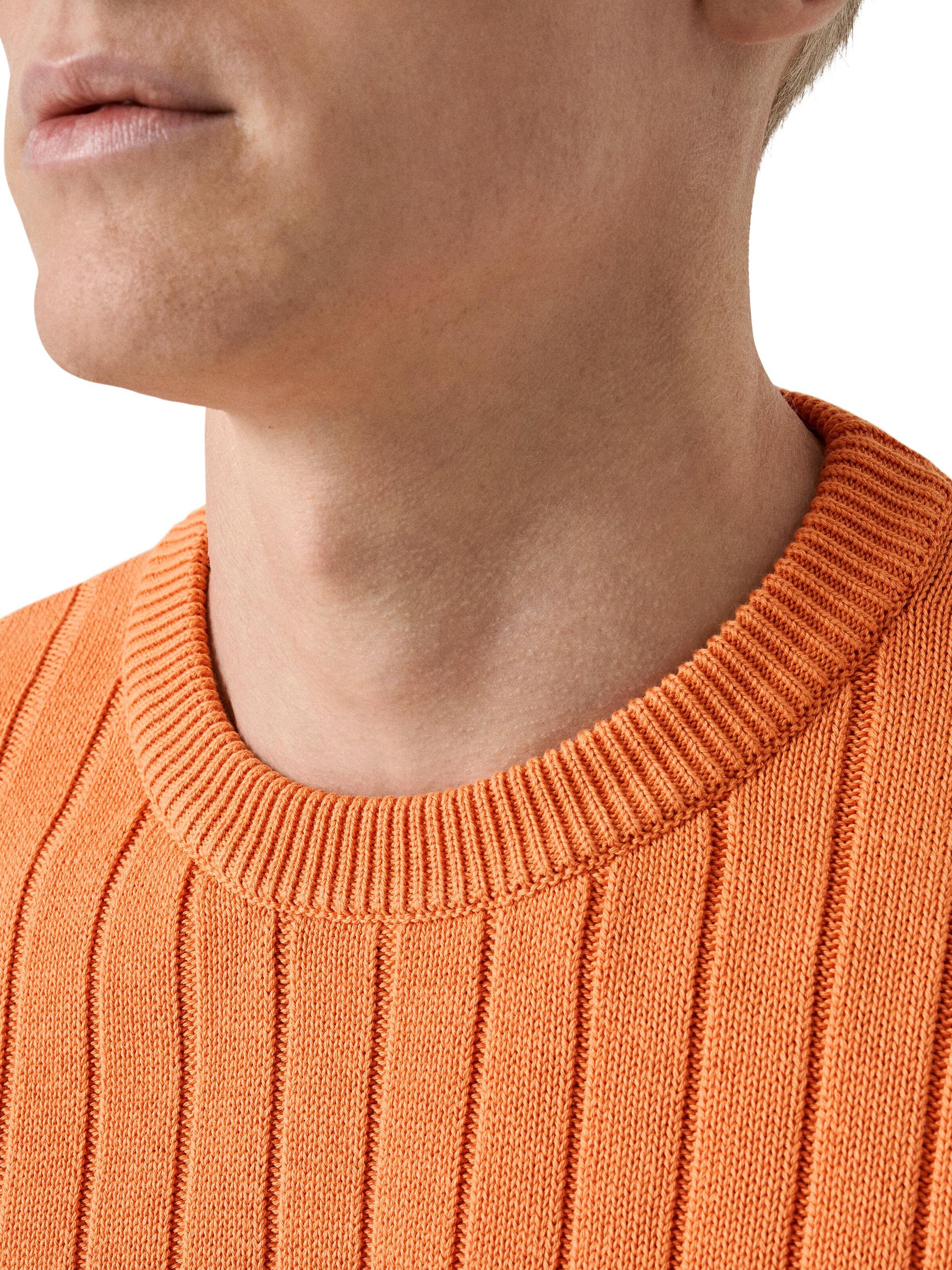 Eton Men's Knit Crewneck Sweater - Orange | Thumbnail 4