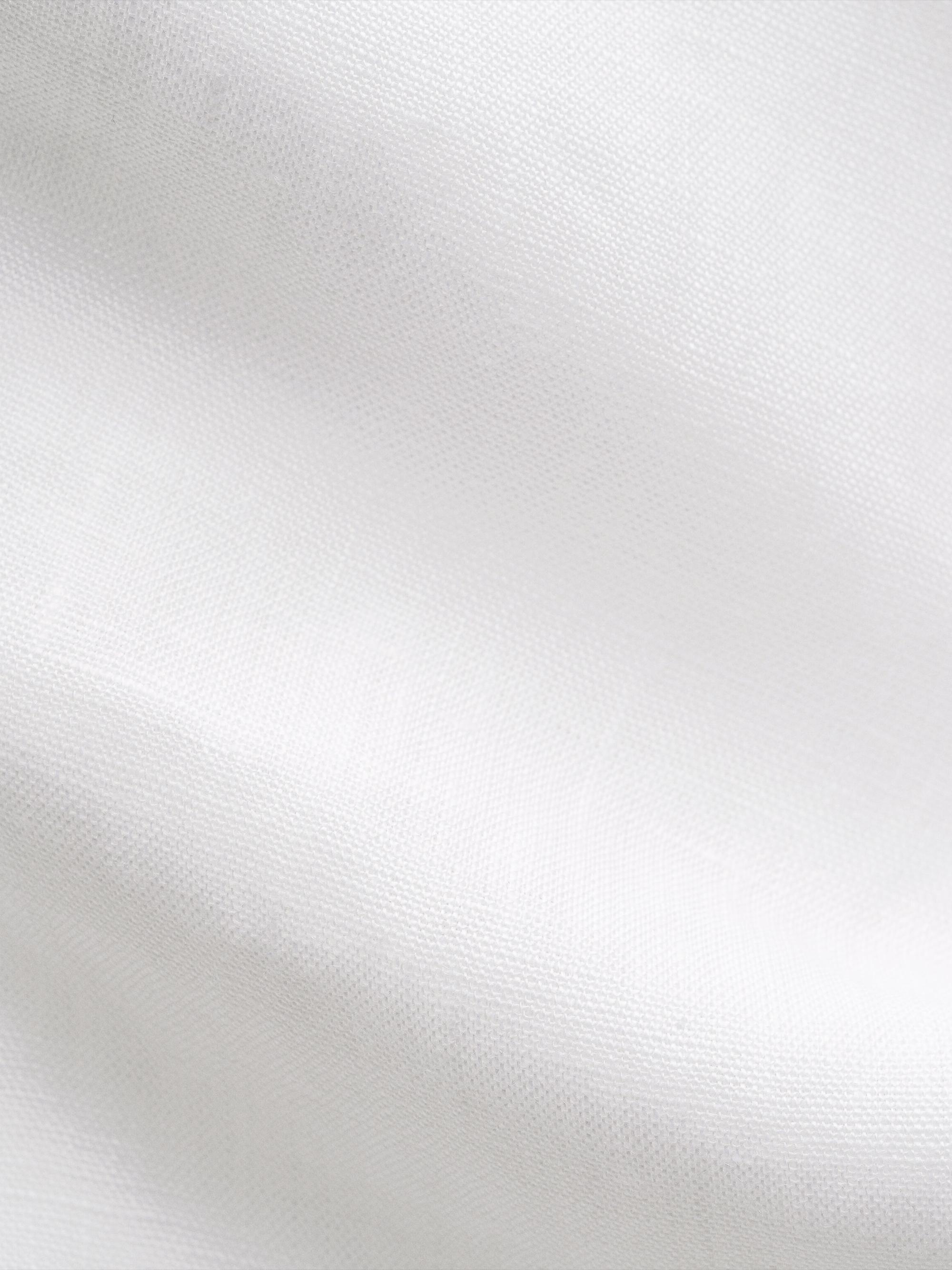 Eton Men's Solid Linen Button-Down Shirt - White | Thumbnail 8