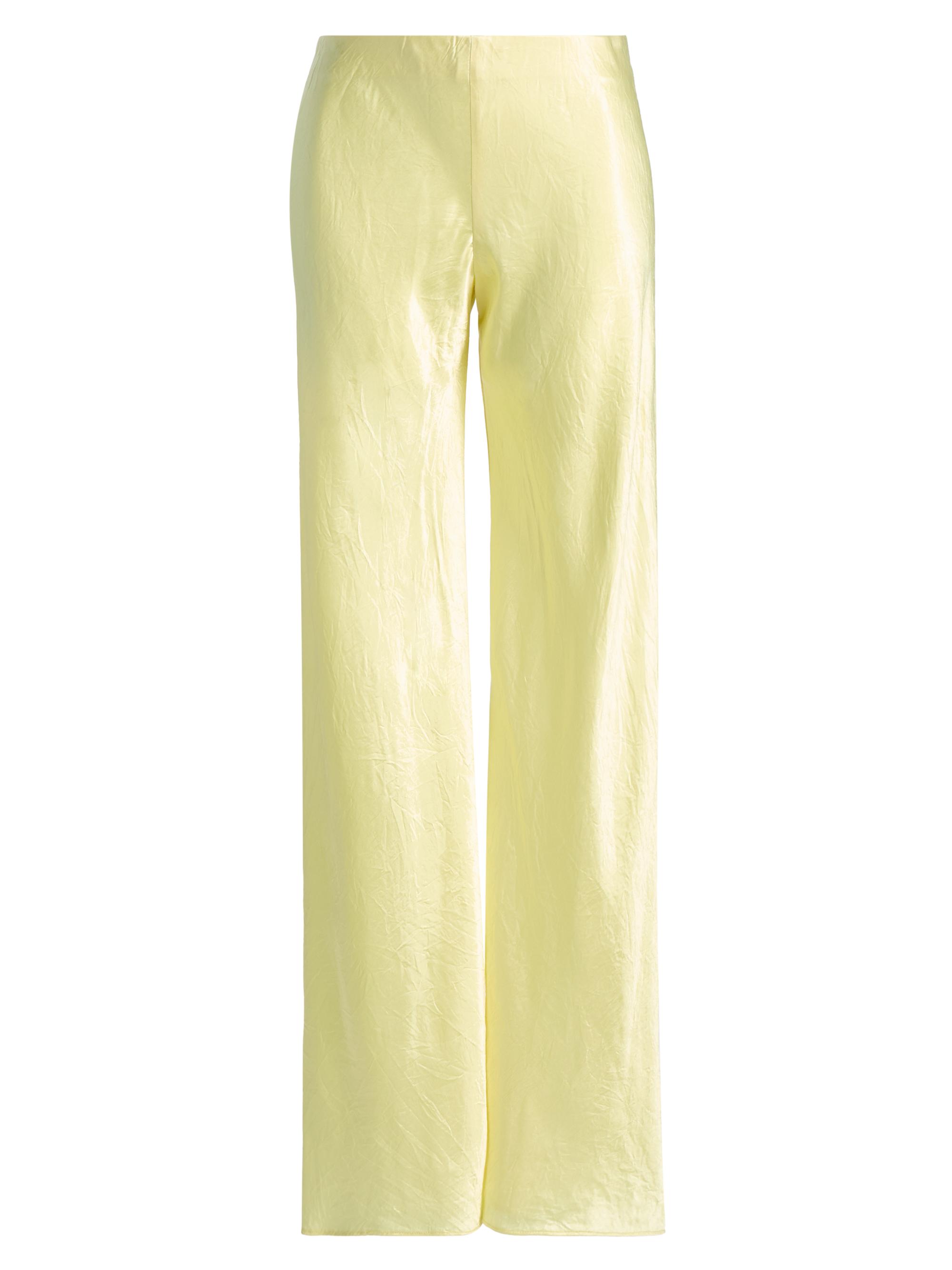 Cami NYC Women's Bristol Crinkle Satin Mid-Rise Pants - Buttercup