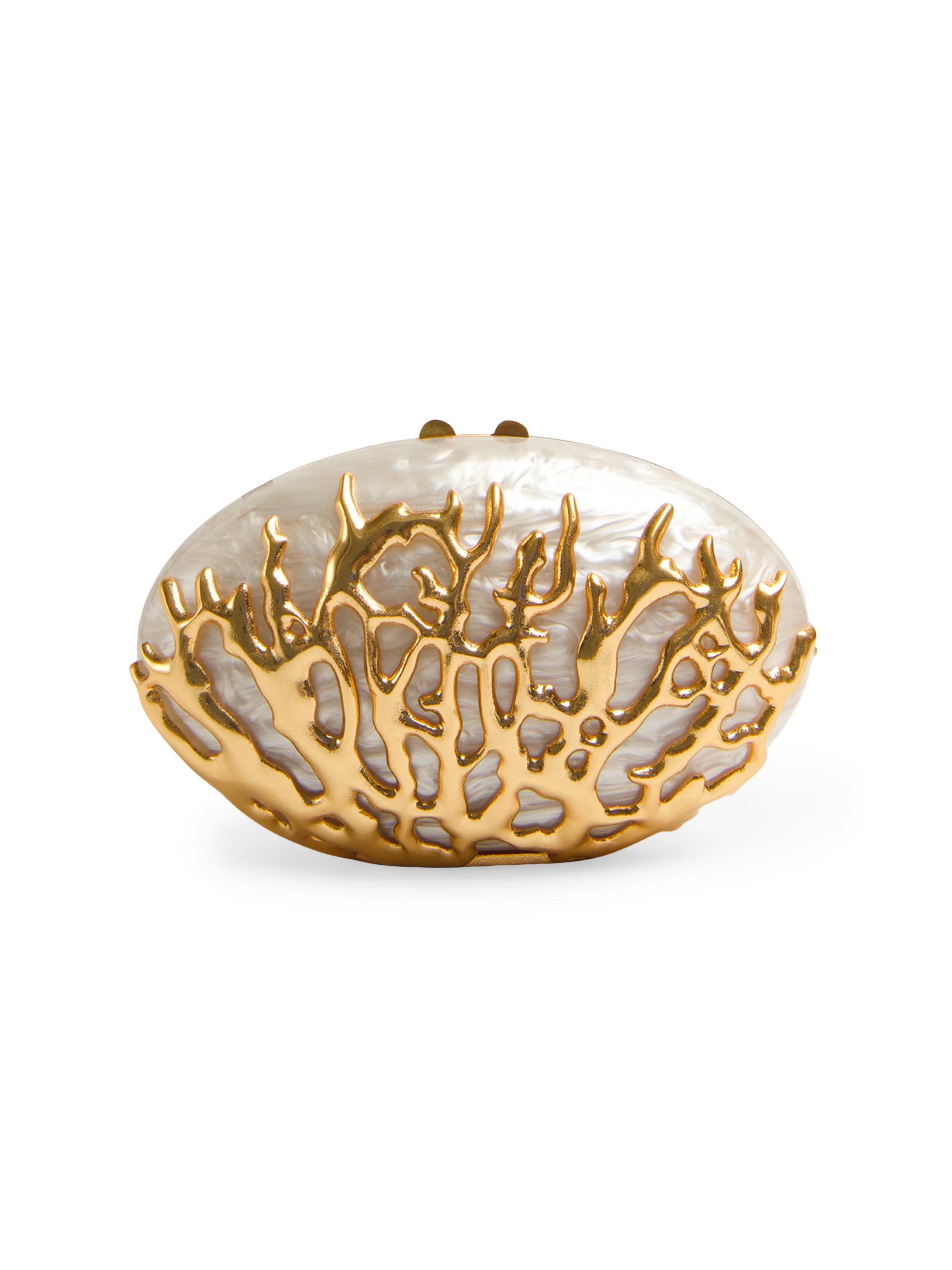 SIMKHAI Women's Dylan Coral Minaudière -  Gold