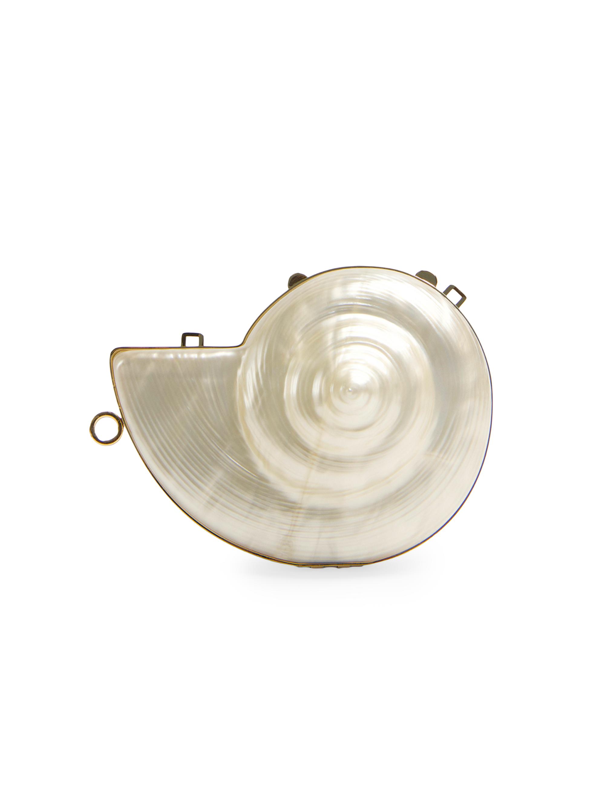 SIMKHAI Women's Marion Shell Minaudière - Pearl