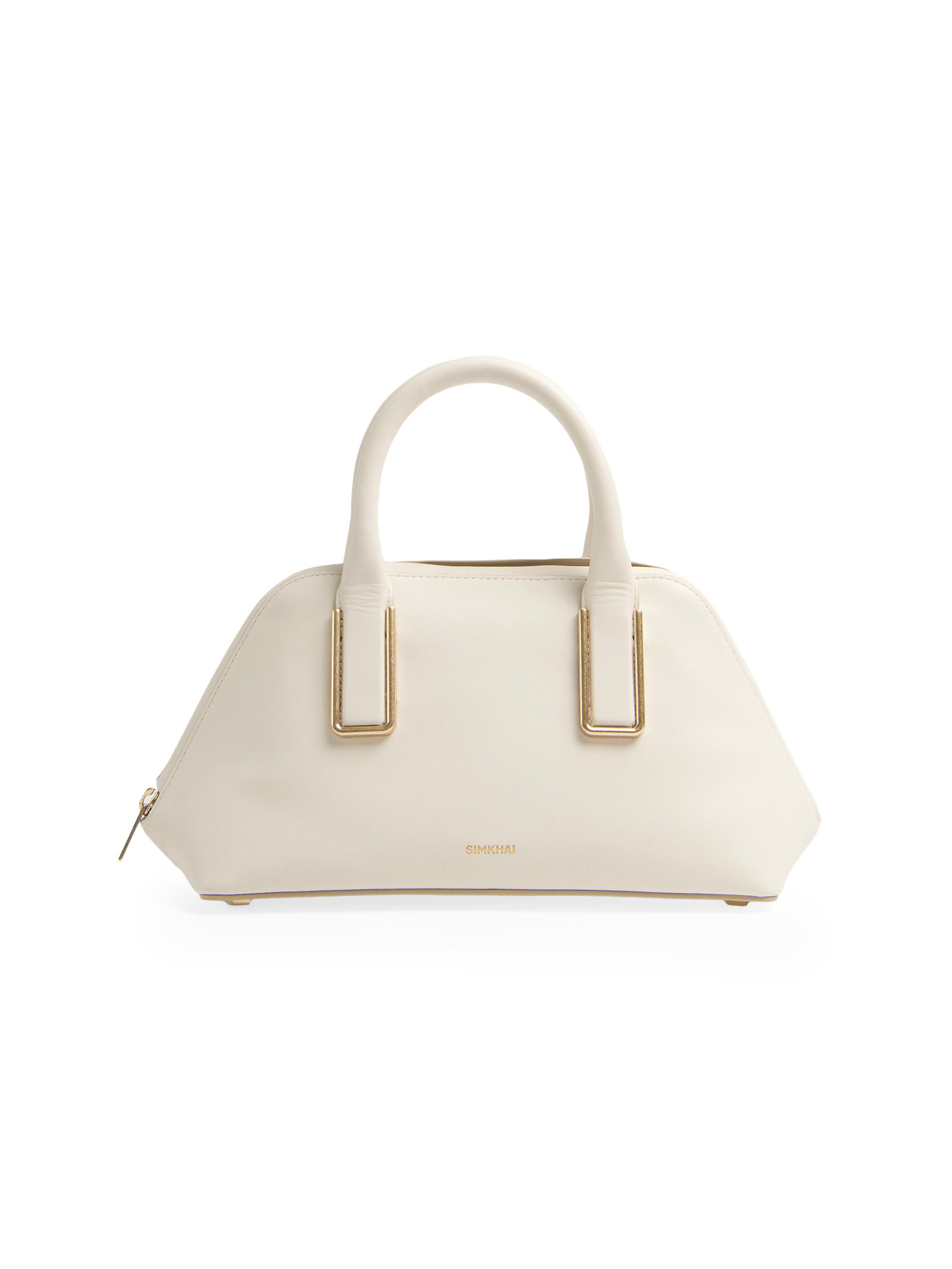 SIMKHAI Women's Wynn Leather Top Handle Bag - Alabaster | Thumbnail 5
